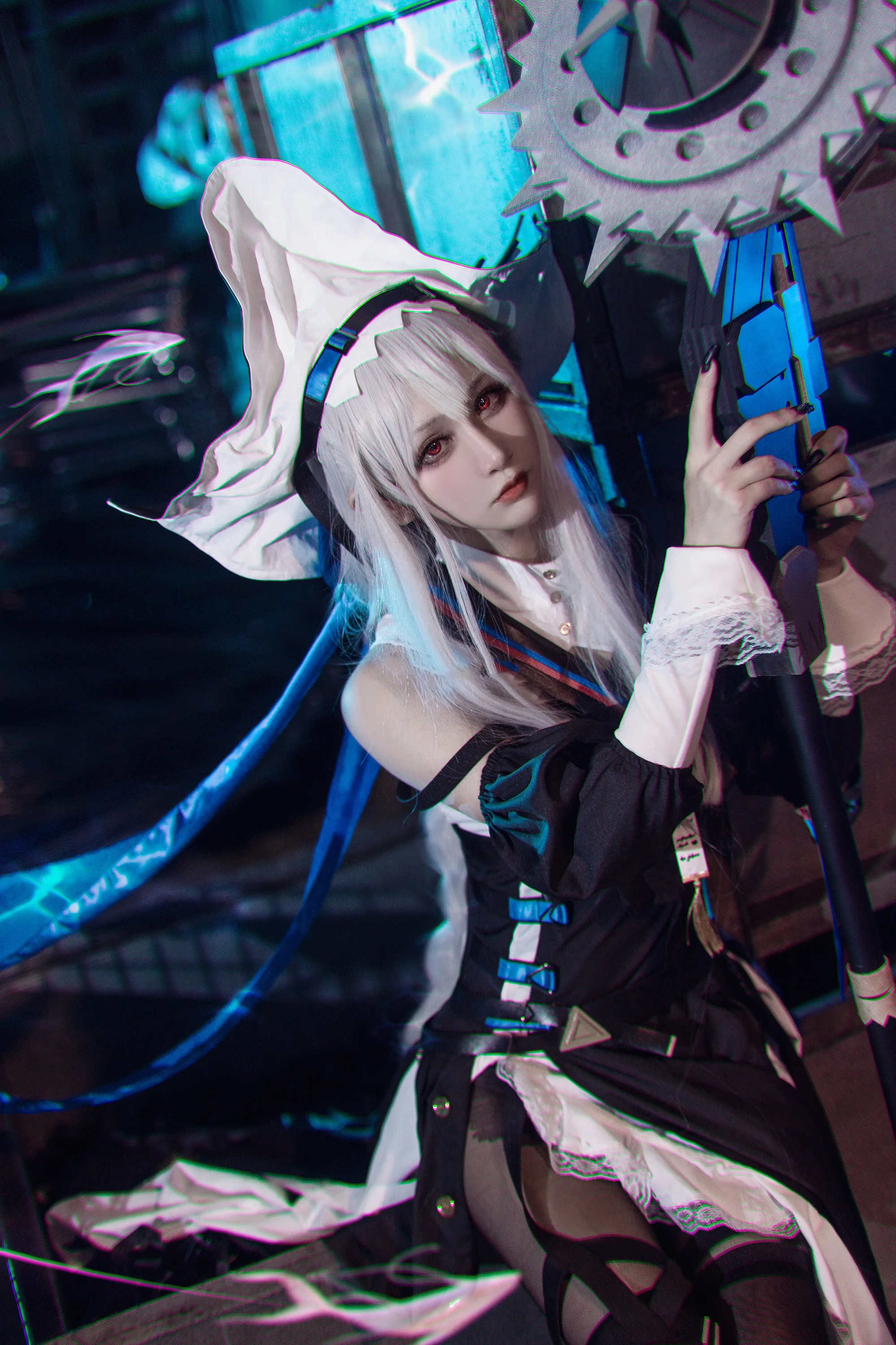 《明日方舟》归溟幽灵鲨COS写真