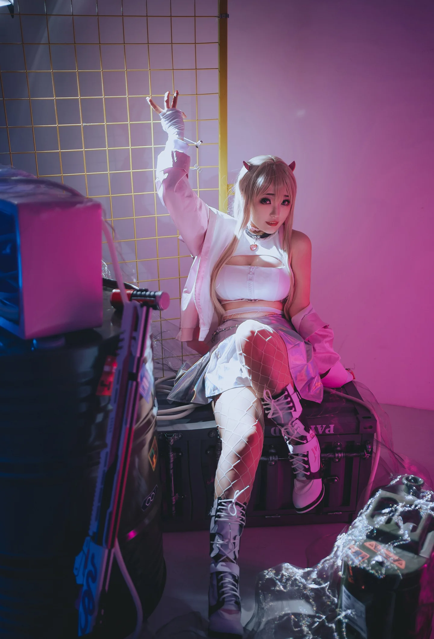 《胜利女神:妮姬》毒蛇COS写真
