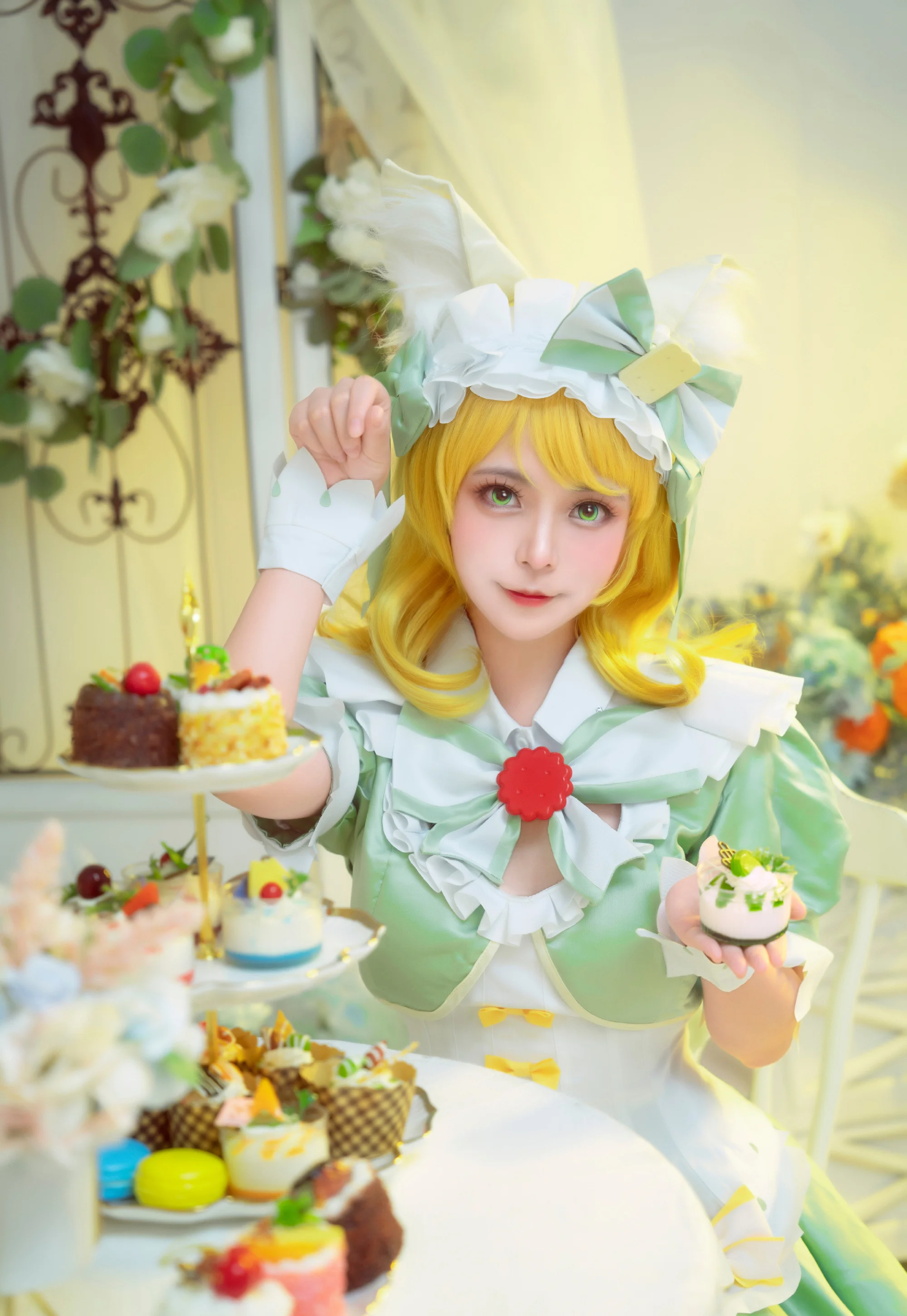 《王者荣耀》妲己 抹茶甜心COS写真