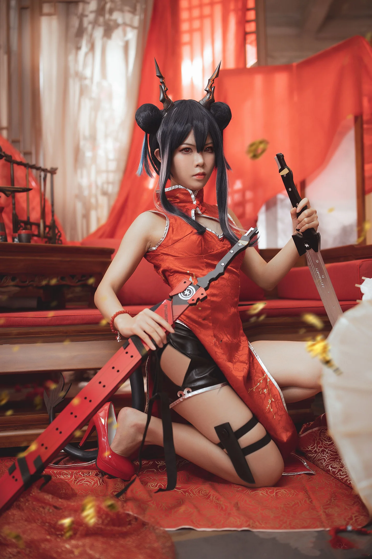 《明日方舟》岁红霞–陈COS写真