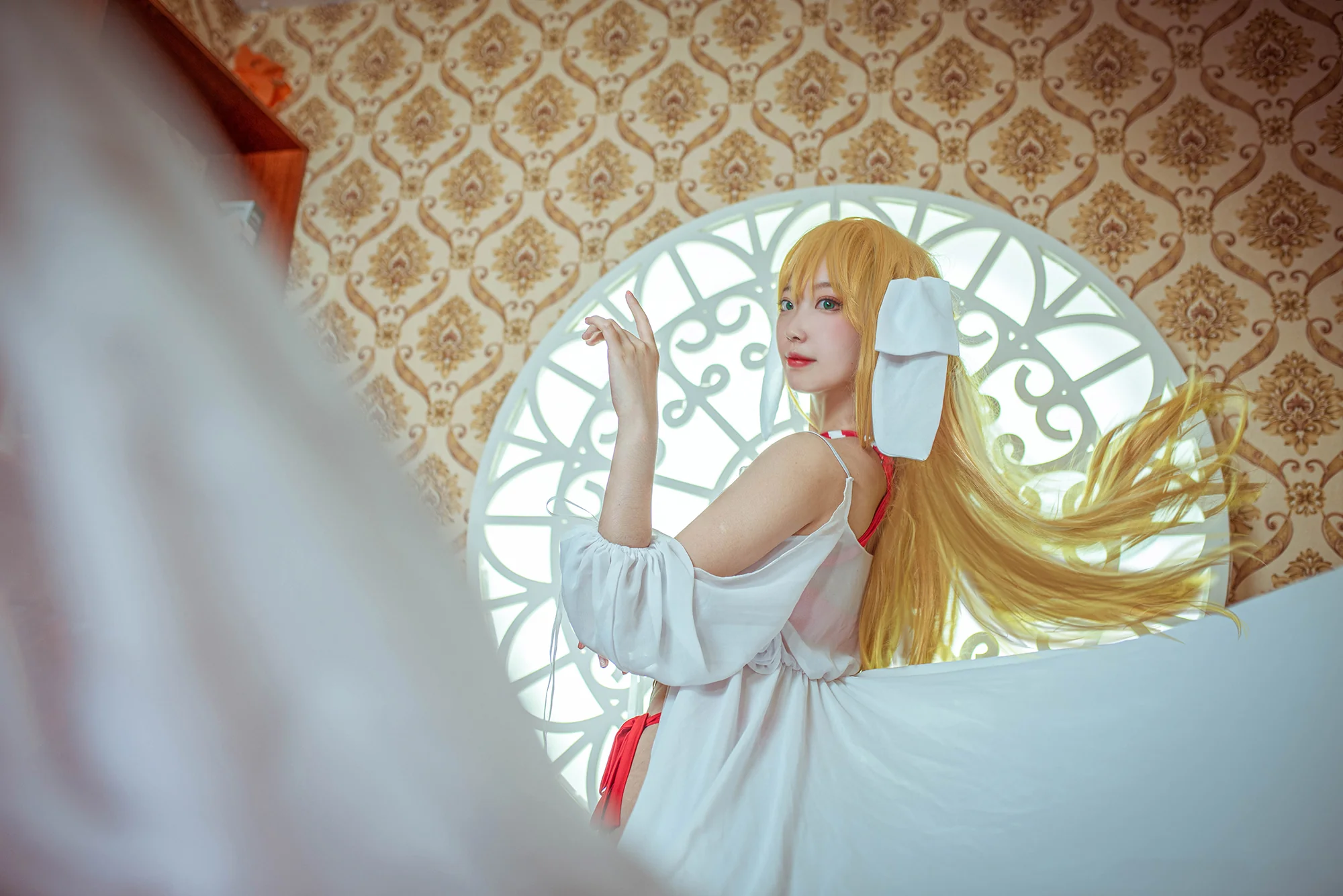 《FGO》尼禄泳衣COS写真