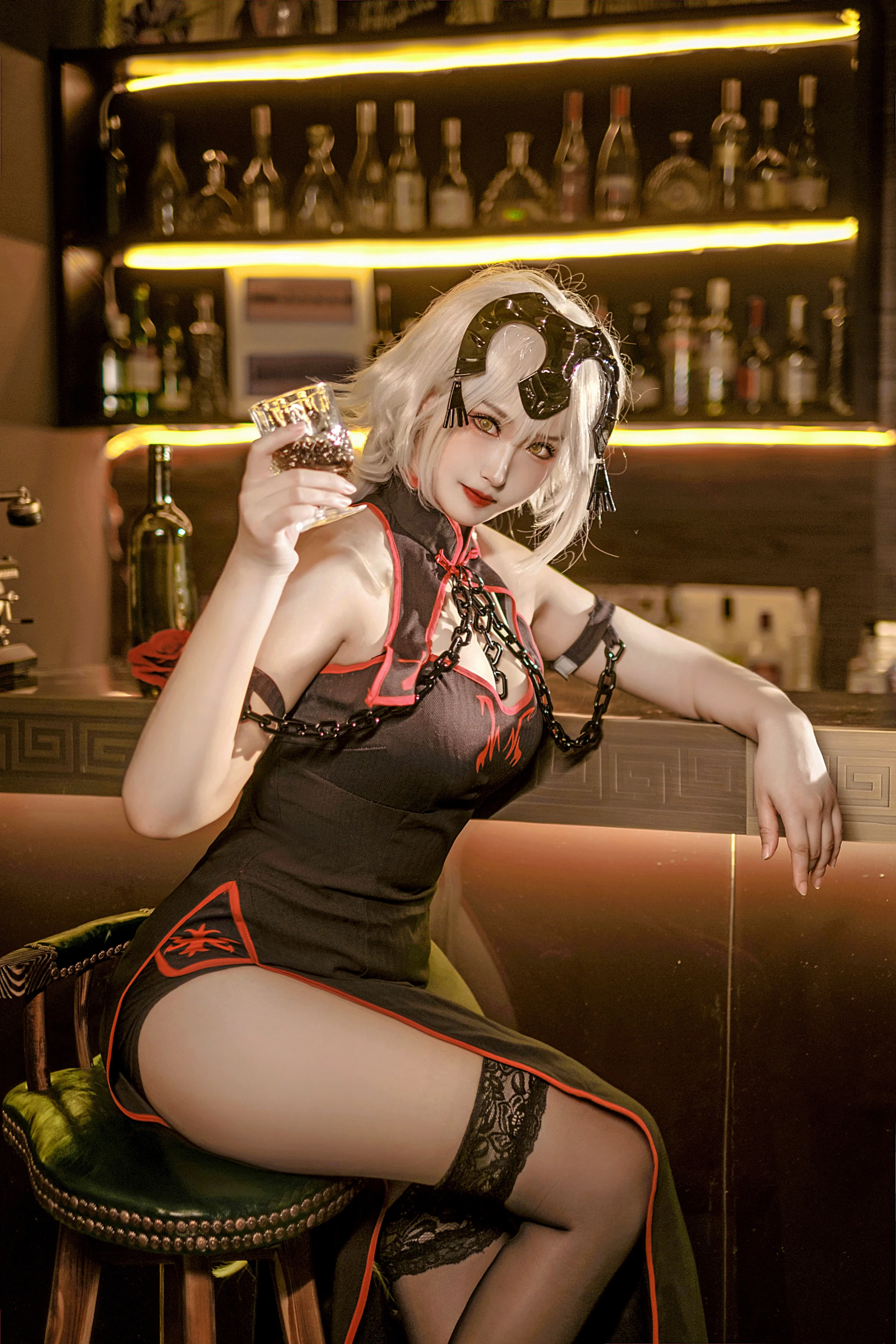 黑贞德旗袍 COS写真 fate 澪绫