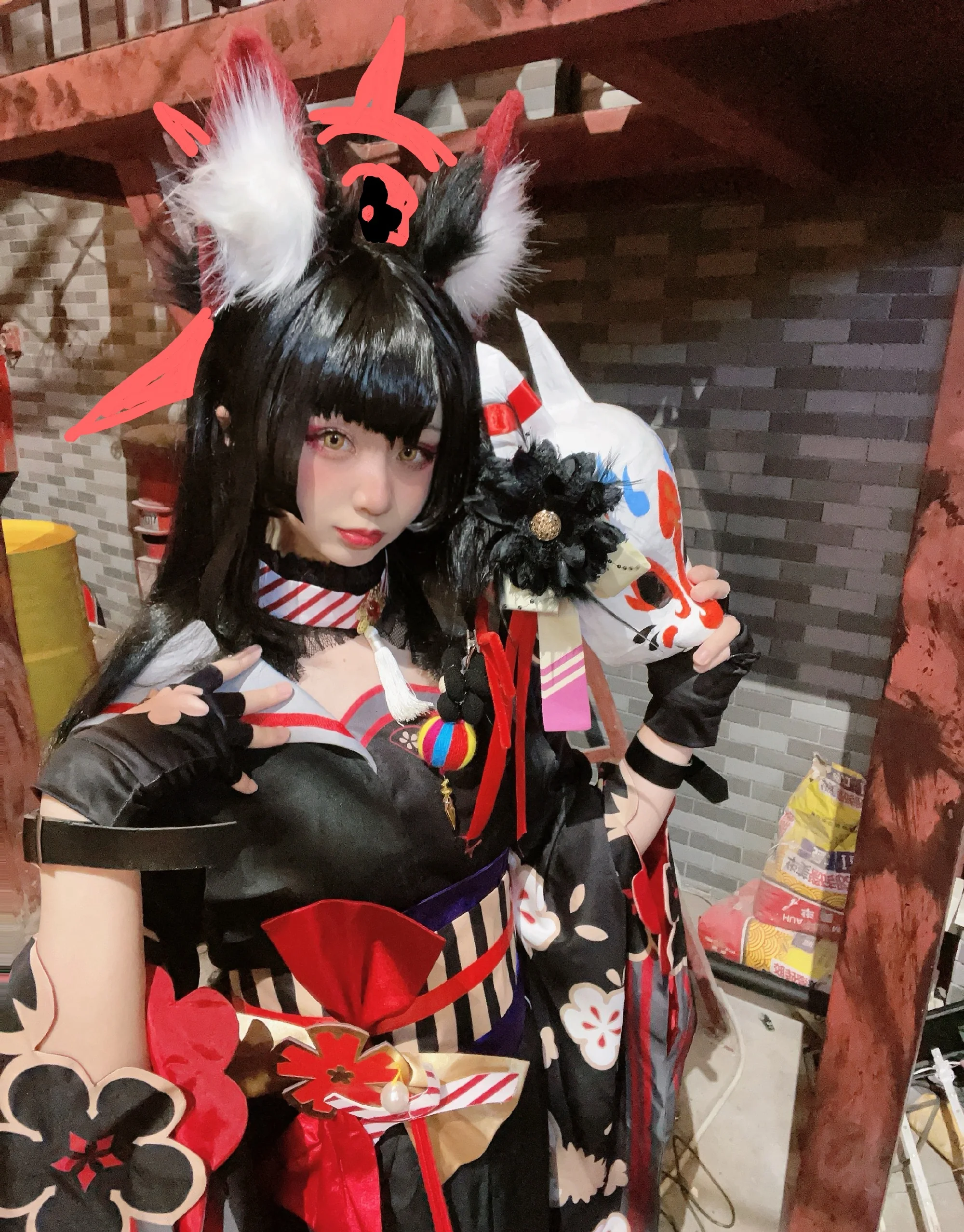 《蔚蓝档案》狐坂若藻COS写真
