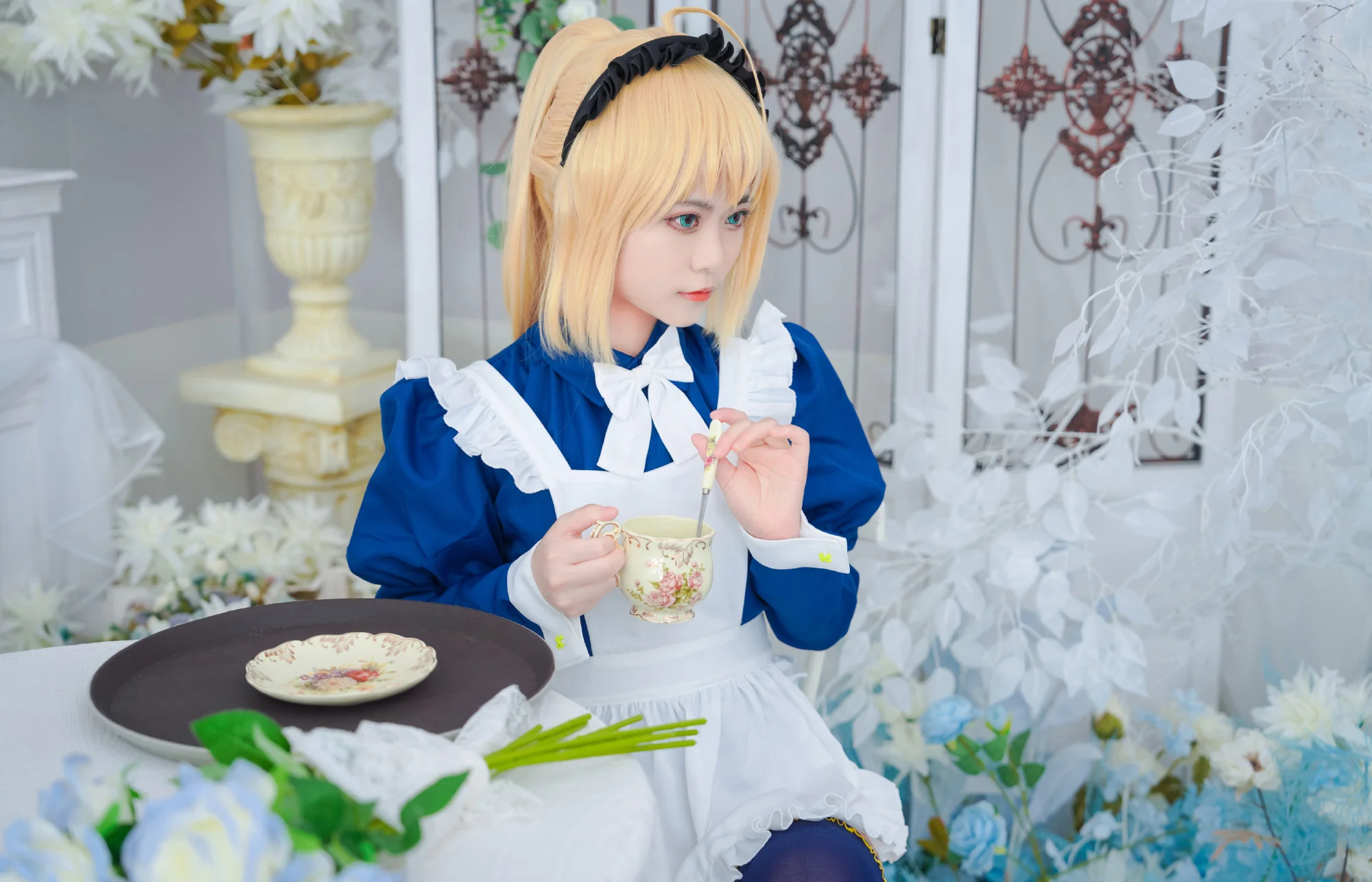 《Fate》X毛 女仆装COS写真