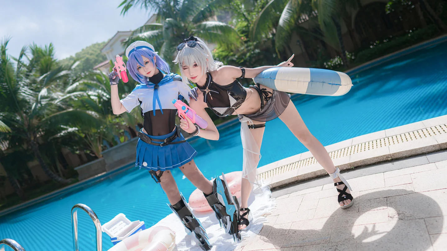 《深空之眼 》国常立 泳装COS写真