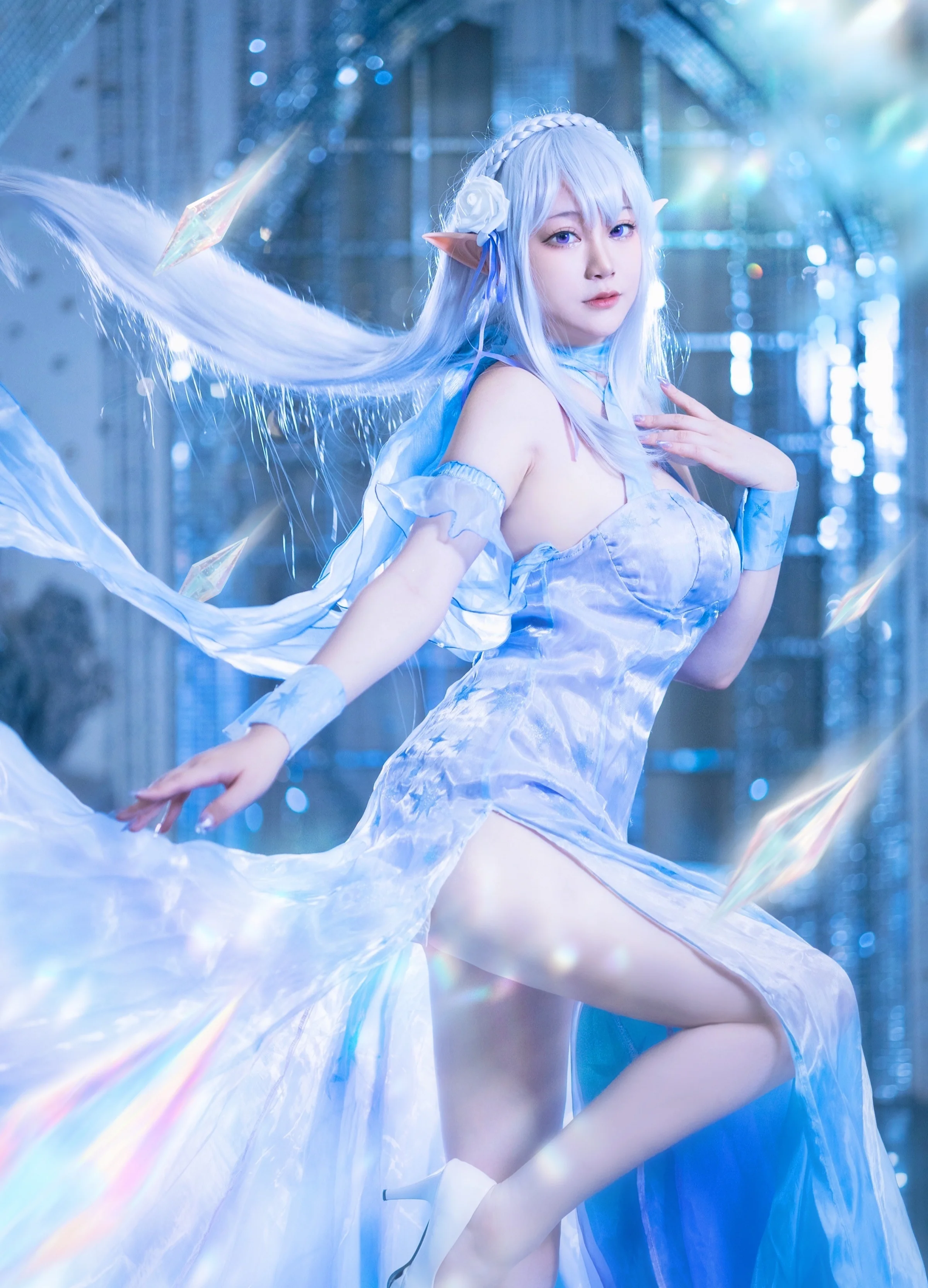 《从零开始的异世界生活》—爱蜜莉亚冰晶礼服COS写真