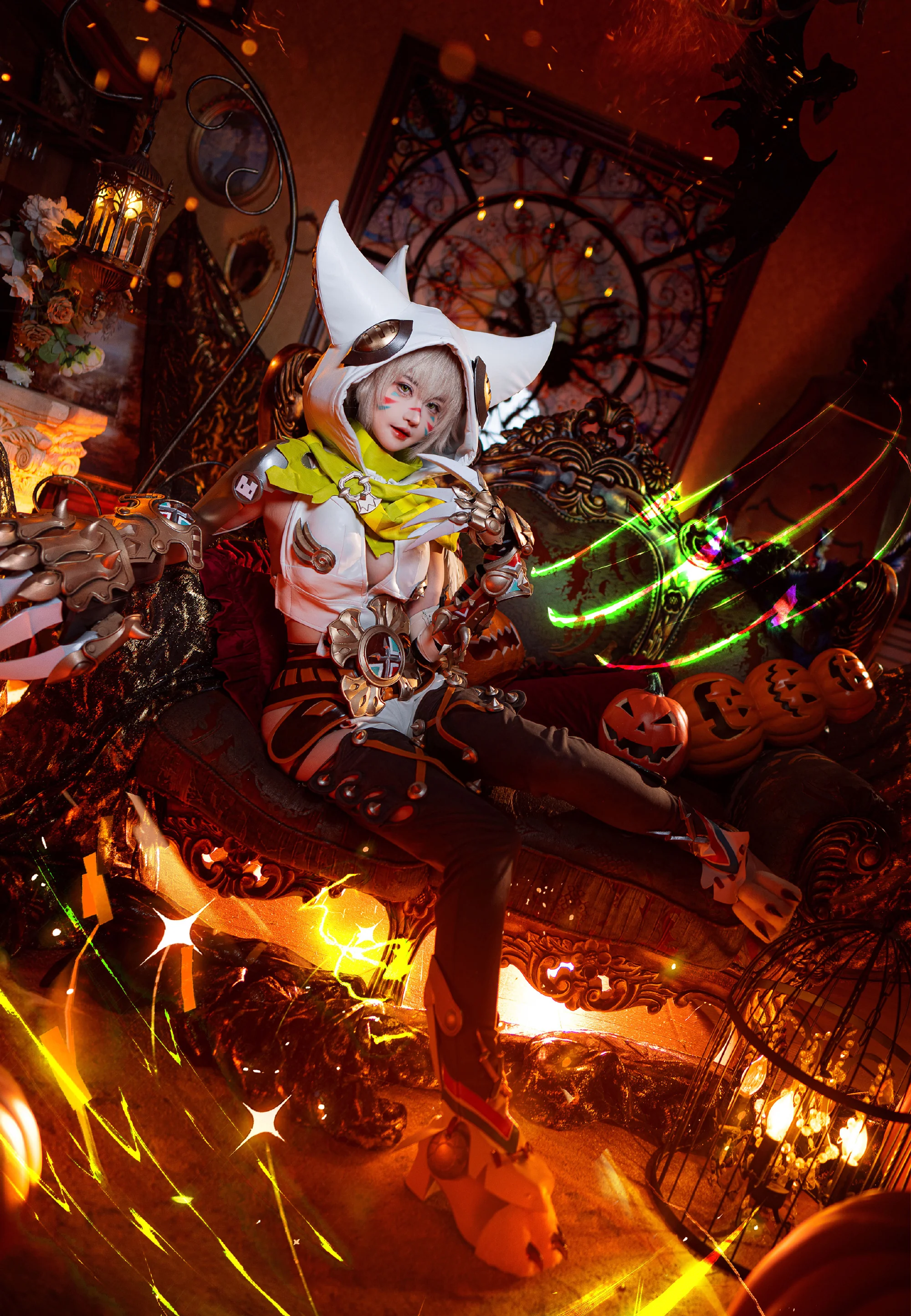 《龙之谷》银色兽灵COS写真