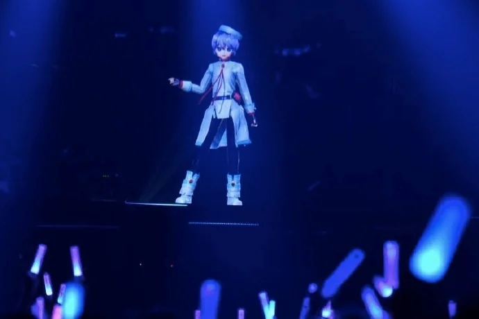 打破二次元壁垒 高科技打造跨次元演唱会 洛天依等Vsinger虚拟歌手首度唱响奔驰文化中心｜高清图片集