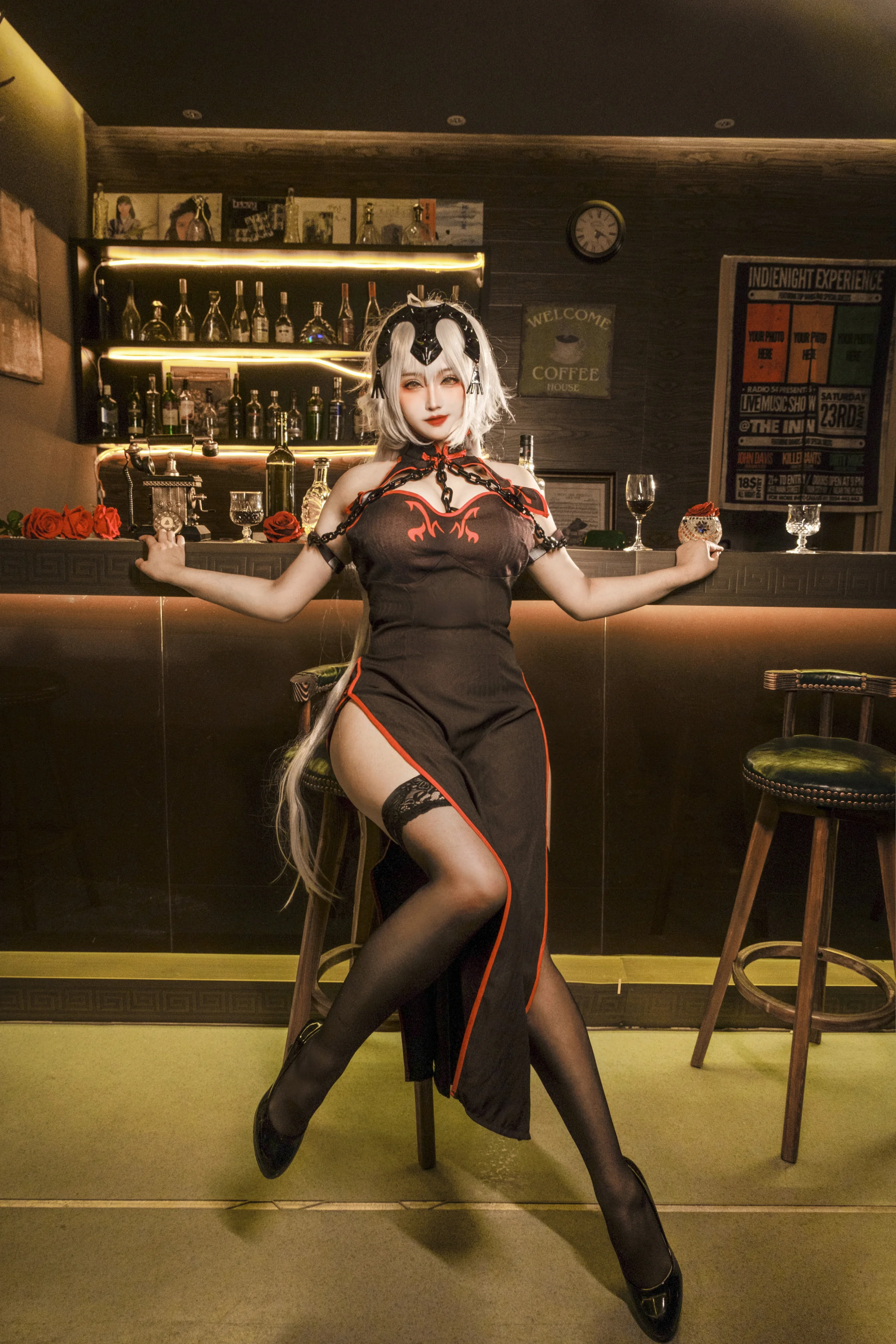 黑贞德旗袍 COS写真 fate 澪绫