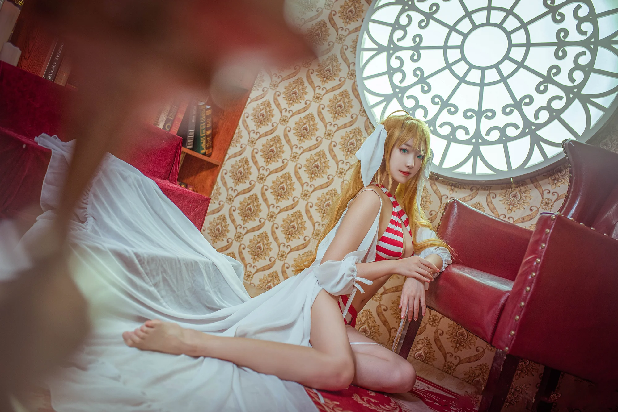 《FGO》尼禄泳衣COS写真