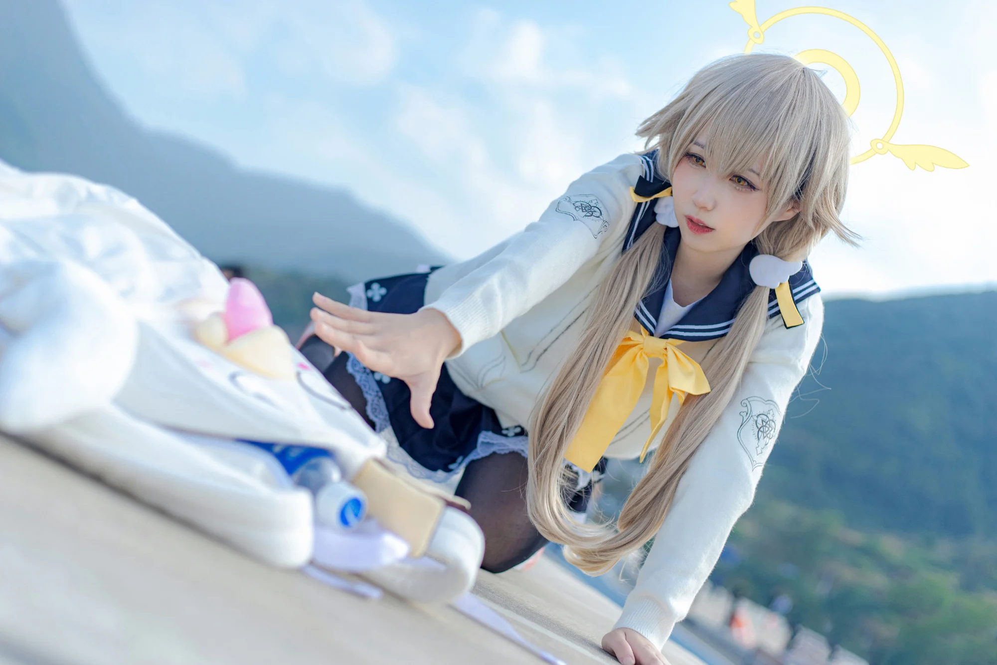 《蔚蓝档案》阿慈谷日富美COS写真