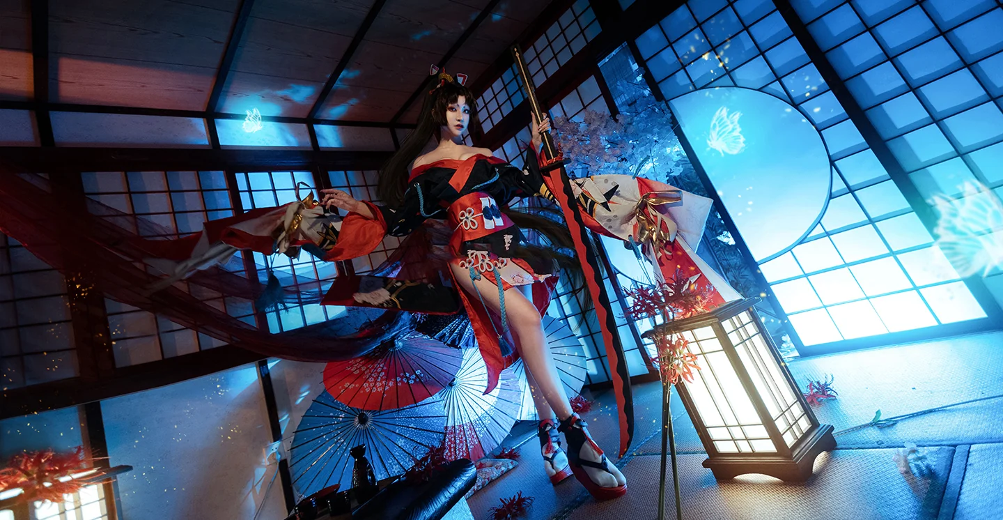 《永劫无间》妖刀姬 樱雨刀舞COS写真