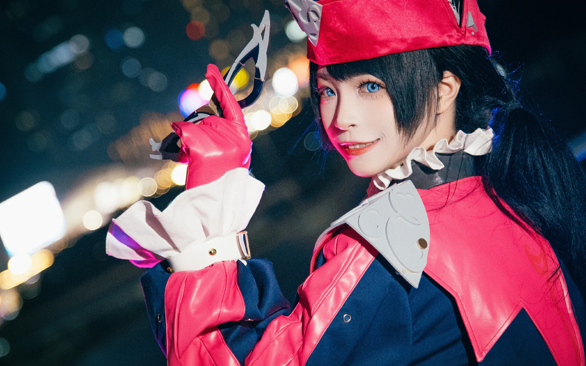 《女神异闻录:夜幕魅影》野毛朋子COS写真
