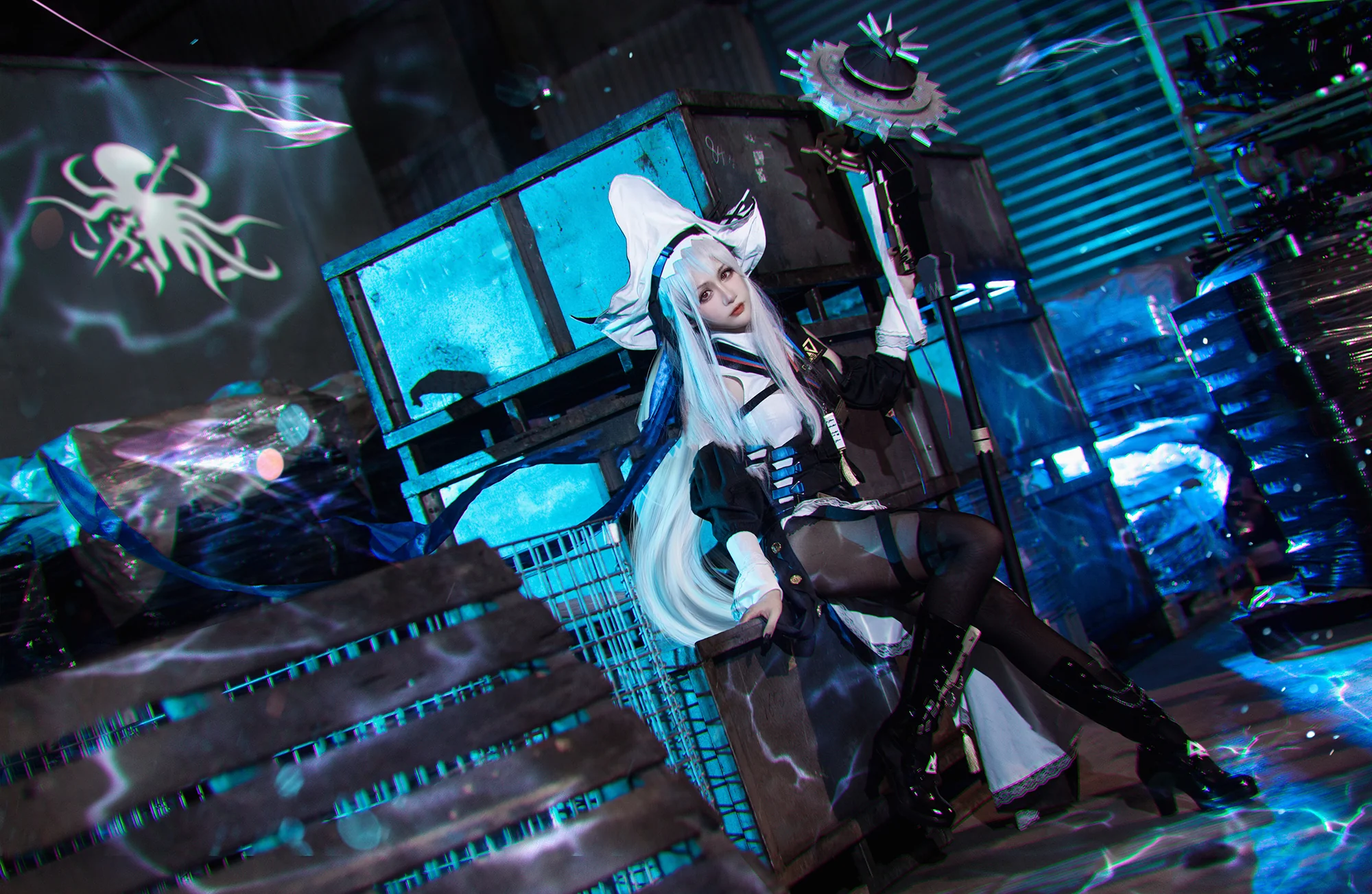 《明日方舟》归溟幽灵鲨COS写真