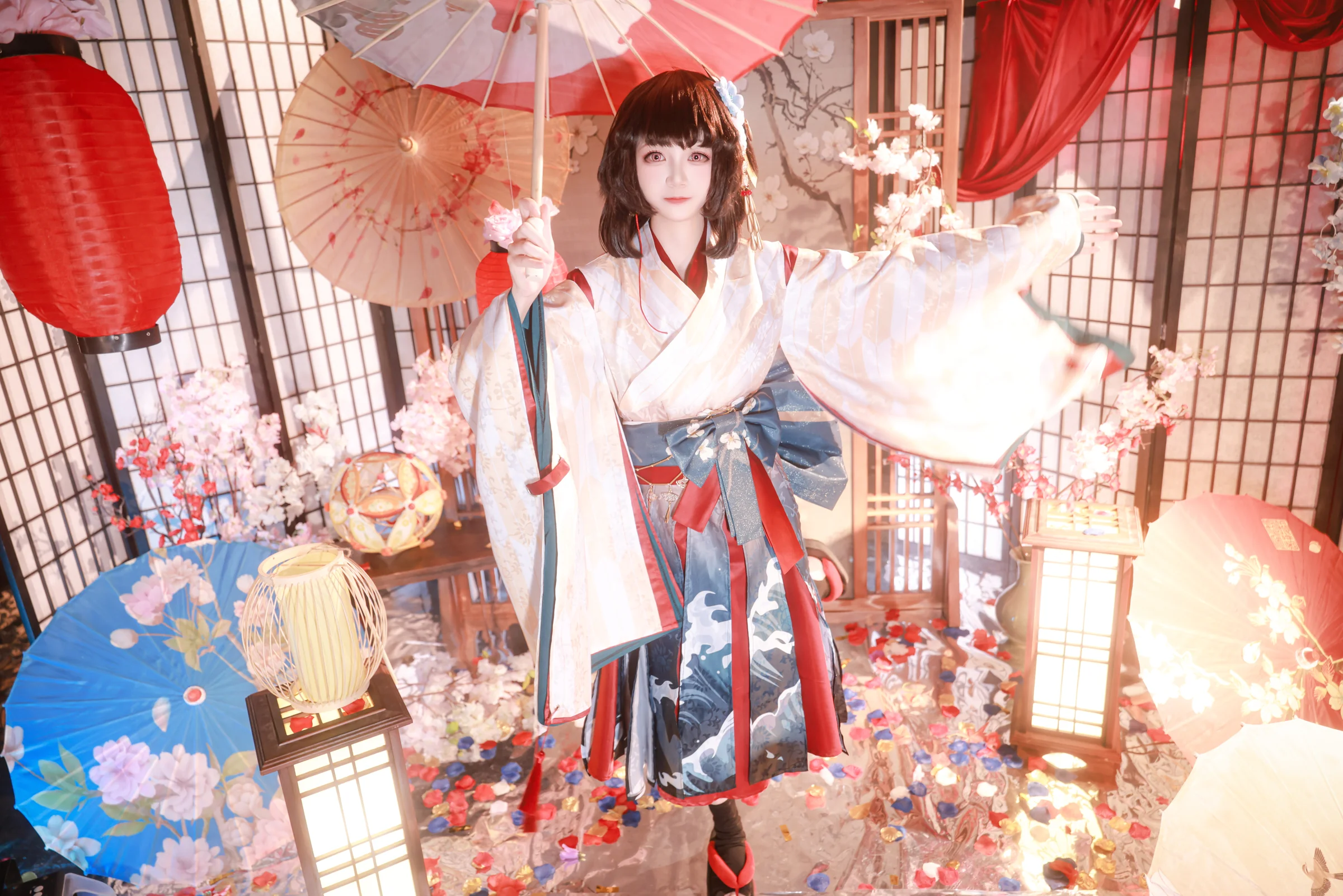 《阴阳师》神乐COS写真