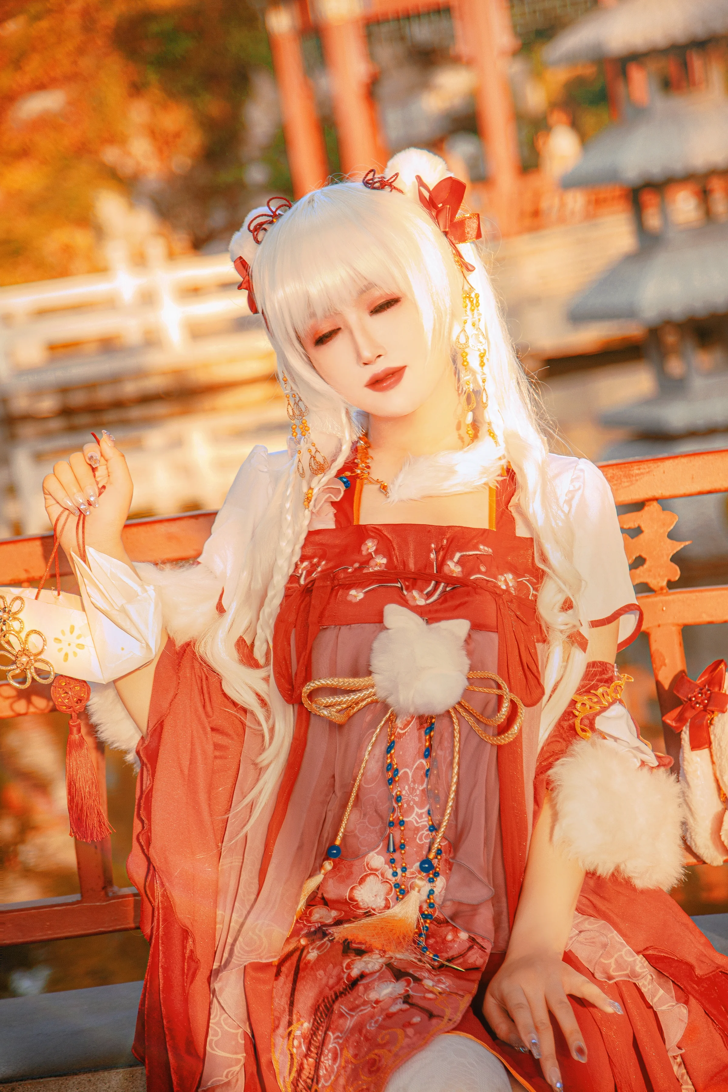元宵COS写真~ 奇迹暖暖/上元灯花宴套装 点花灯看花裙啦