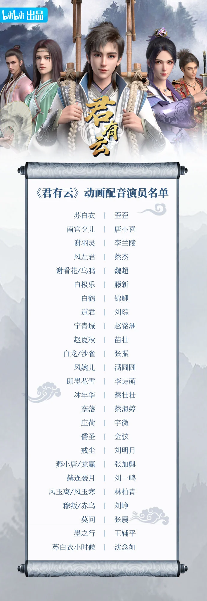 少年武侠开山之作《君有云》今日开播，哔哩哔哩独播大剧引爆全网｜高清图片集