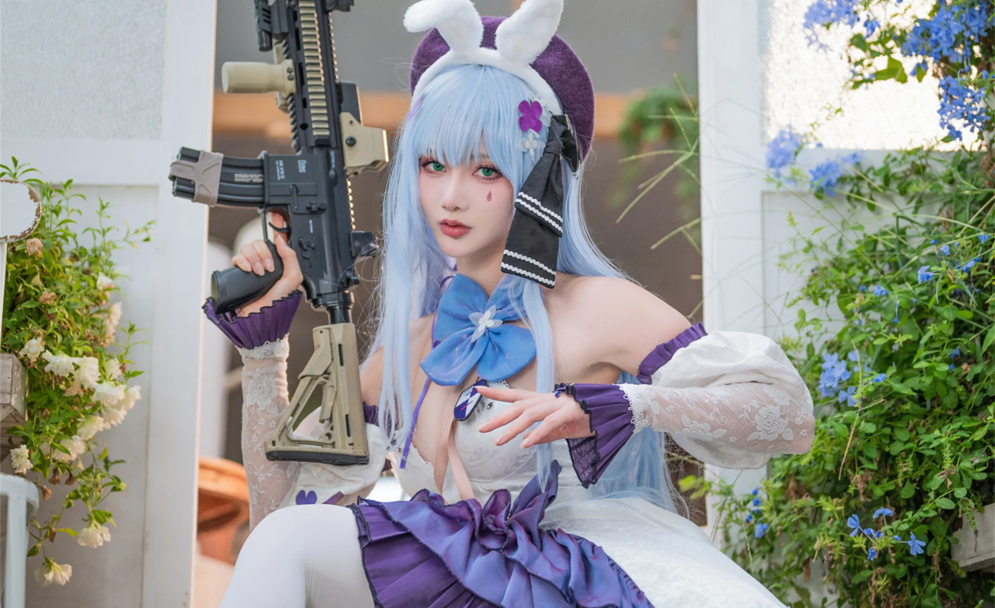 《少女前线》 千宵草味的锡纸糖COS写真