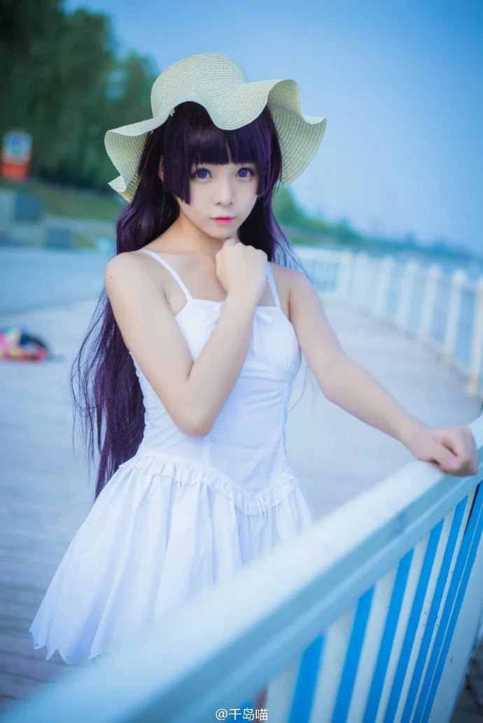 【COS写真】我的妹妹哪有这么可爱 五更琉璃白裙