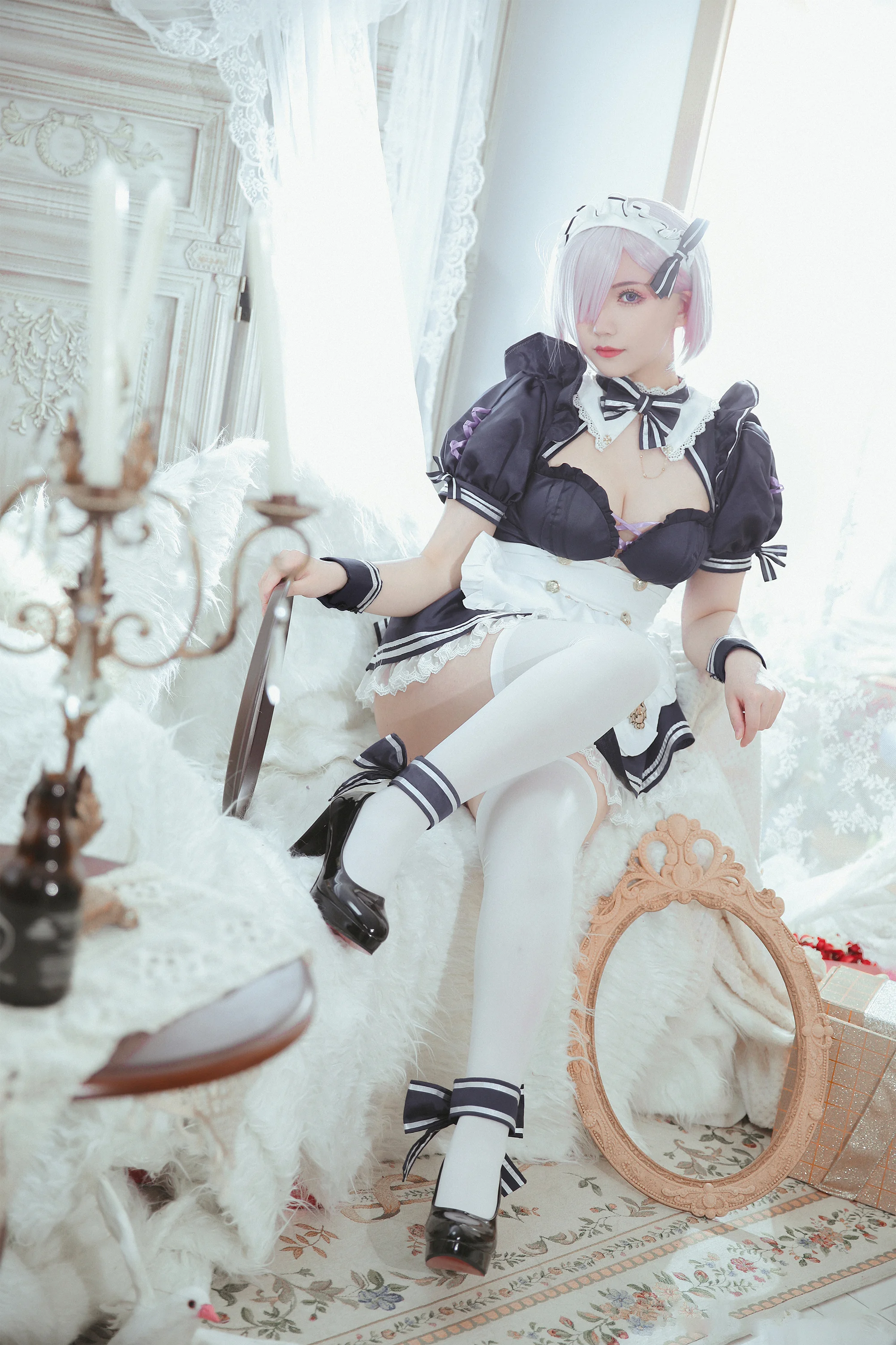 《FGO》玛修 女仆COS写真
