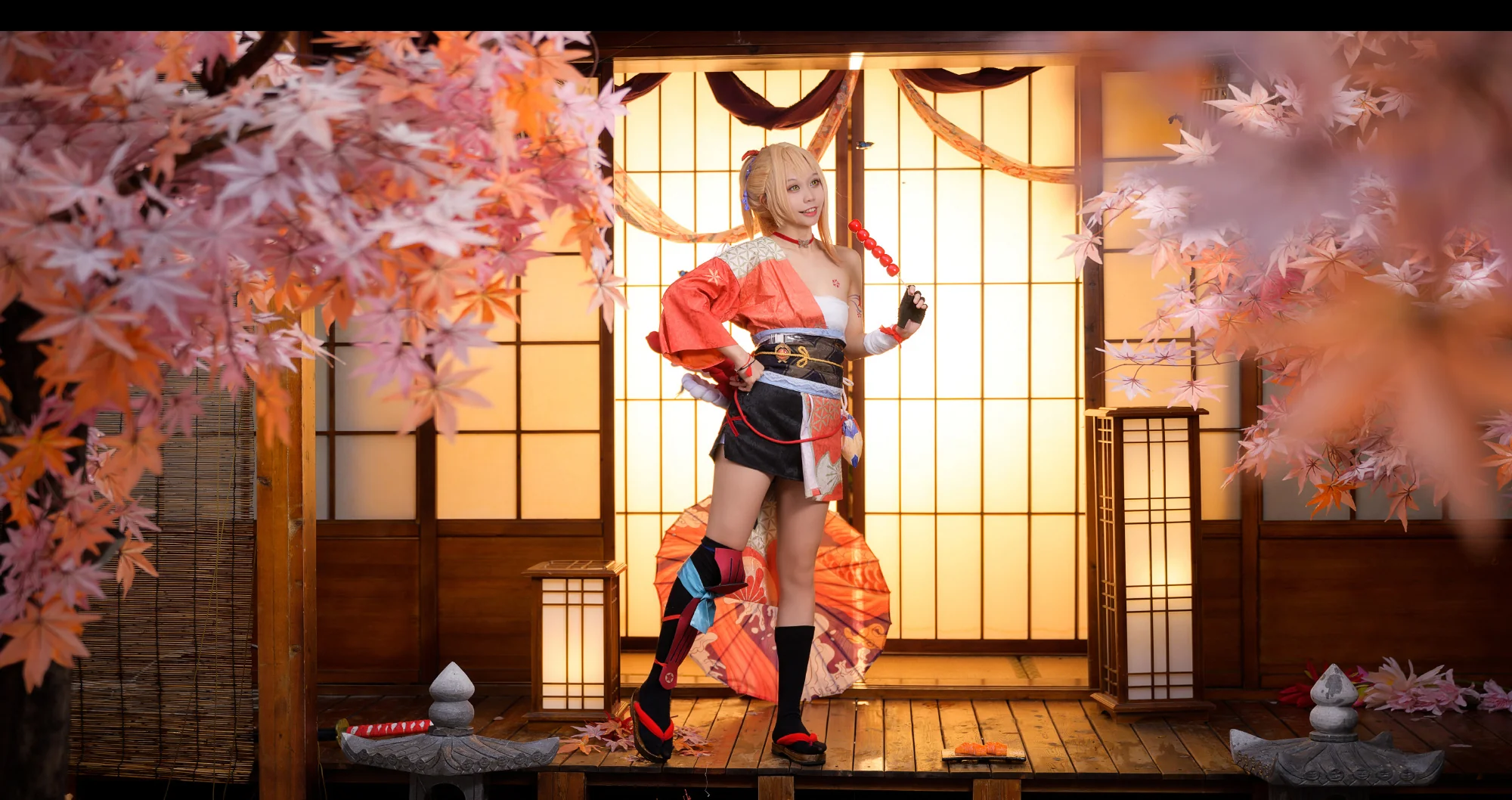 《原神》长野原宵宫COS写真