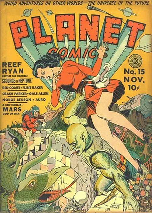 美国老科幻漫画杂志《planet》封面｜高清图片集