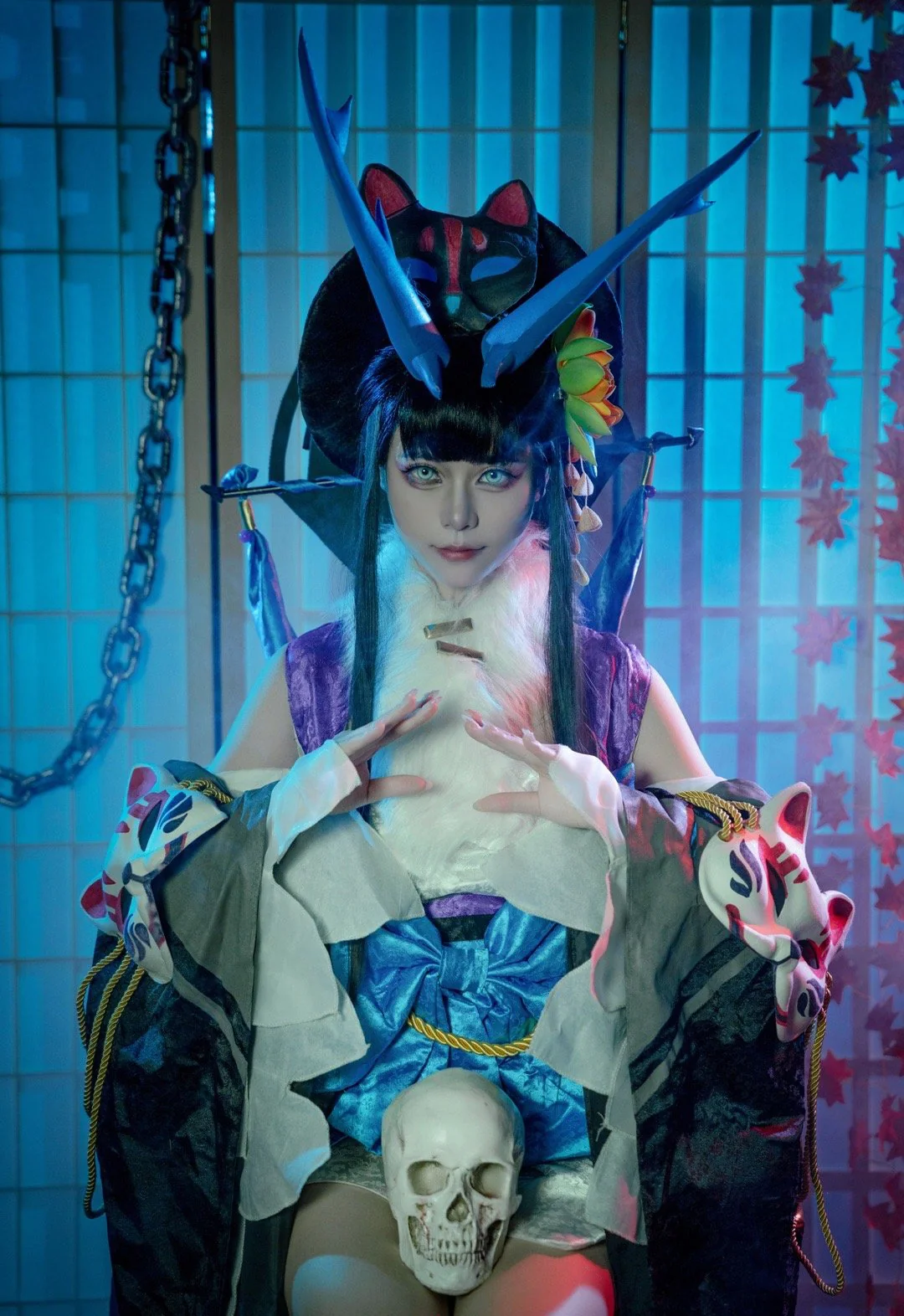 《决战！平安京》阎魔COS写真