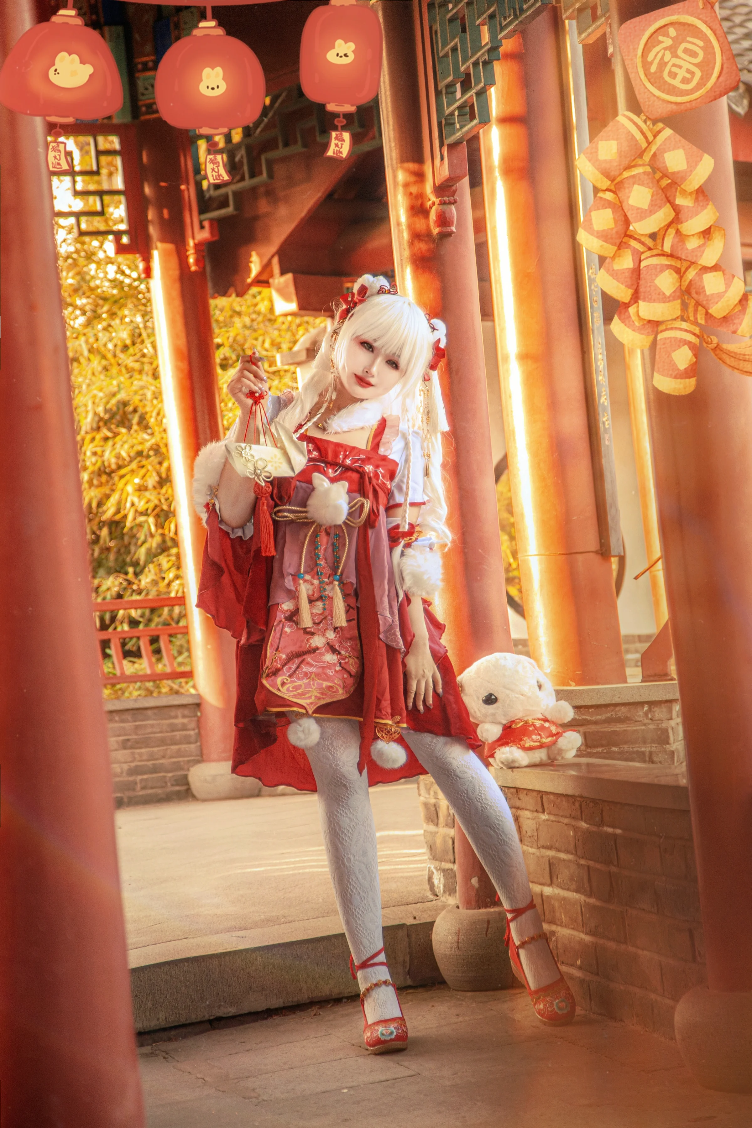 元宵COS写真~ 奇迹暖暖/上元灯花宴套装 点花灯看花裙啦