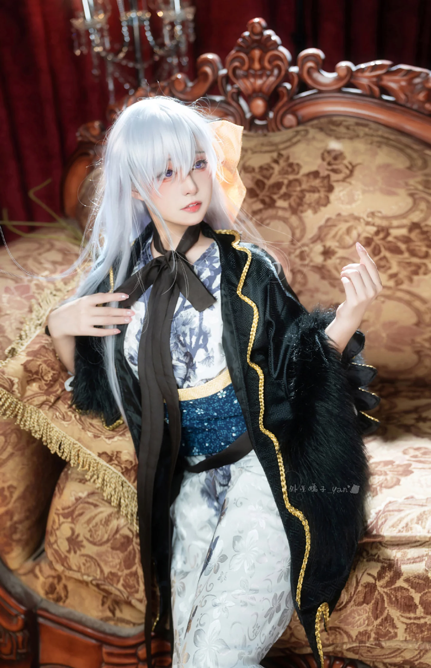 《碧蓝航线》贝尔法斯特 倾城之华扇COS写真
