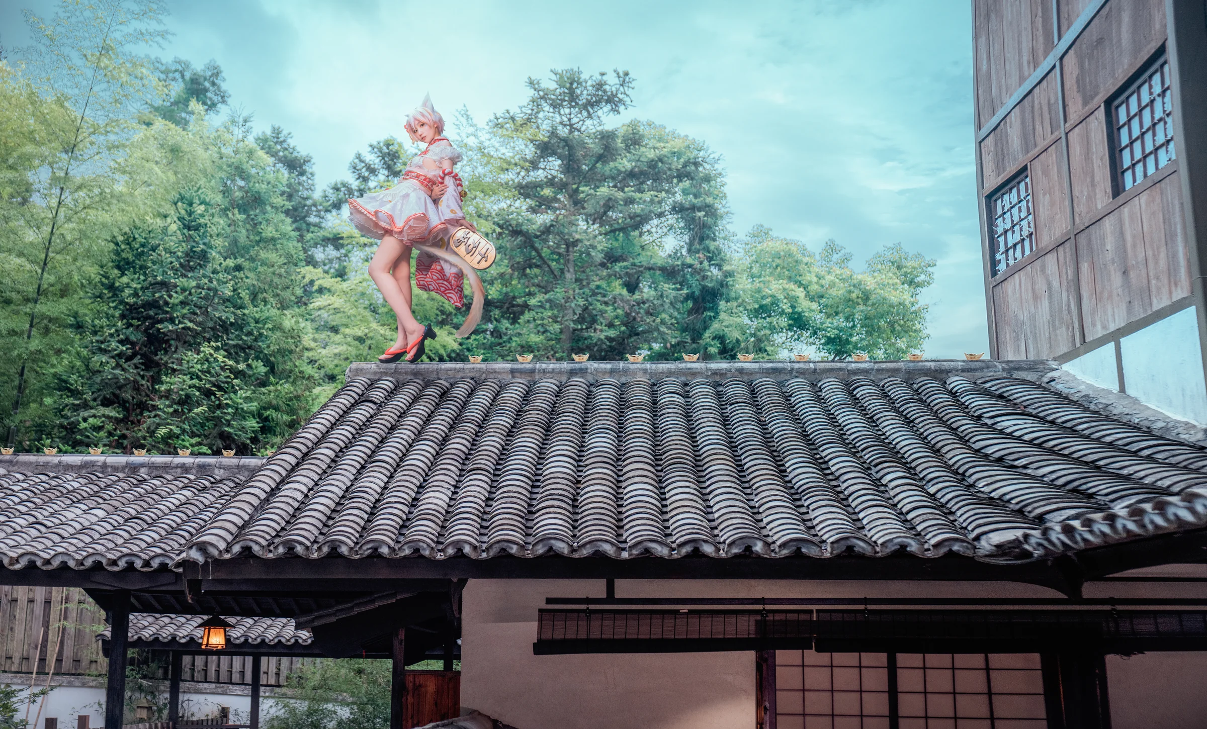 东方project豪德寺三花招财猫COS写真