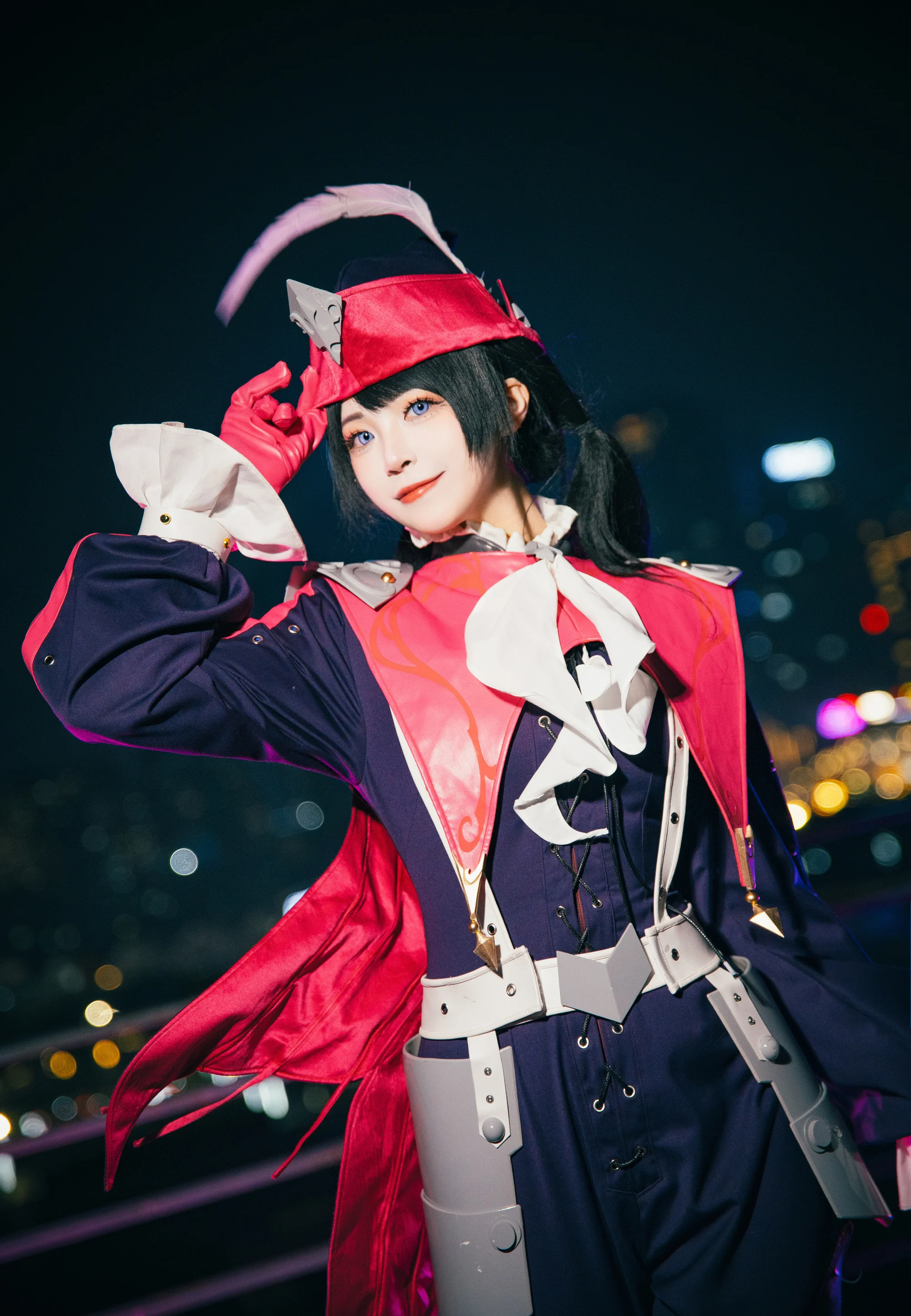 《女神异闻录:夜幕魅影》野毛朋子COS写真