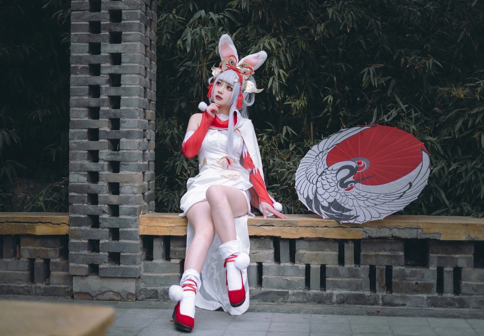 《王者荣耀》公孙离祈雪灵祝COS写真