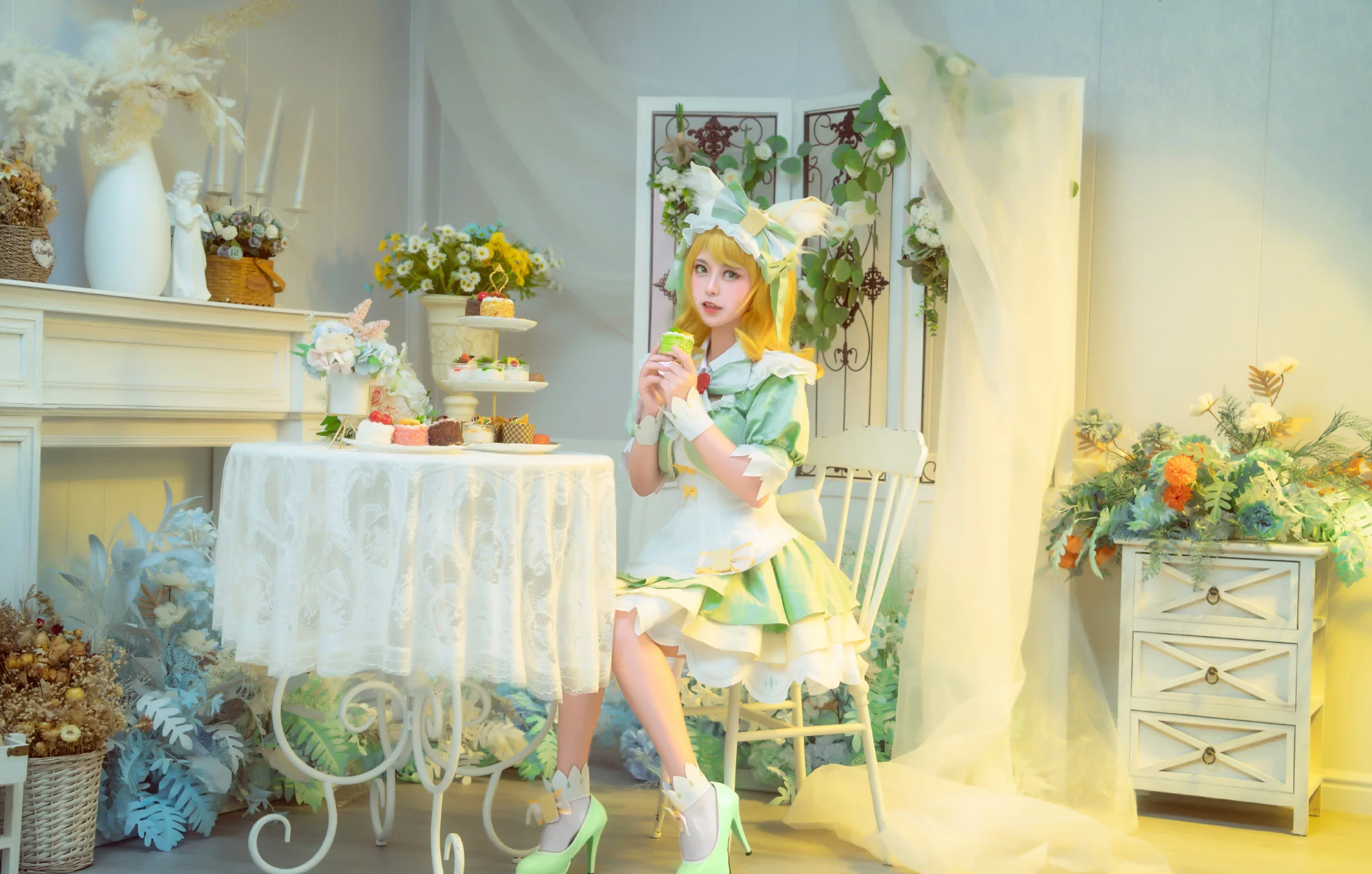 《王者荣耀》妲己 抹茶甜心COS写真
