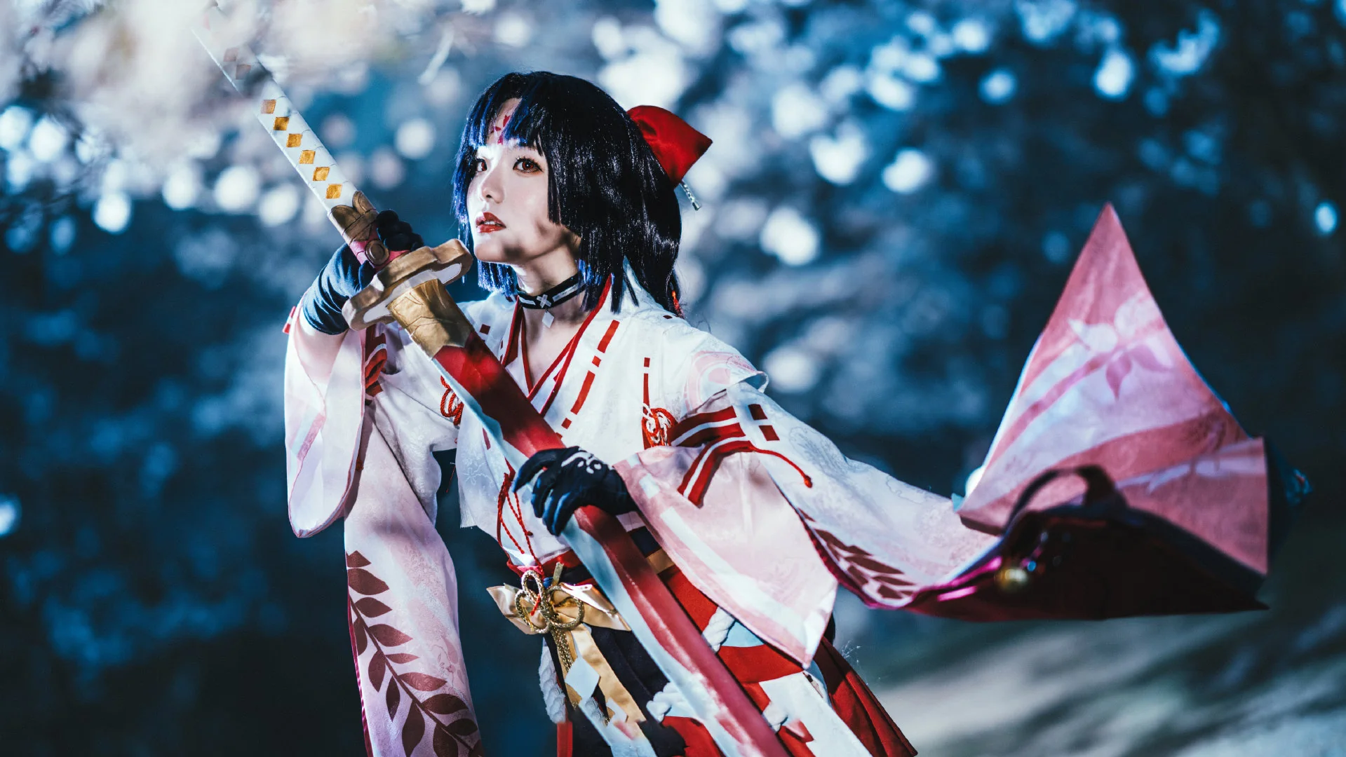 《阴阳师》妖刀姬御神之刃COS写真