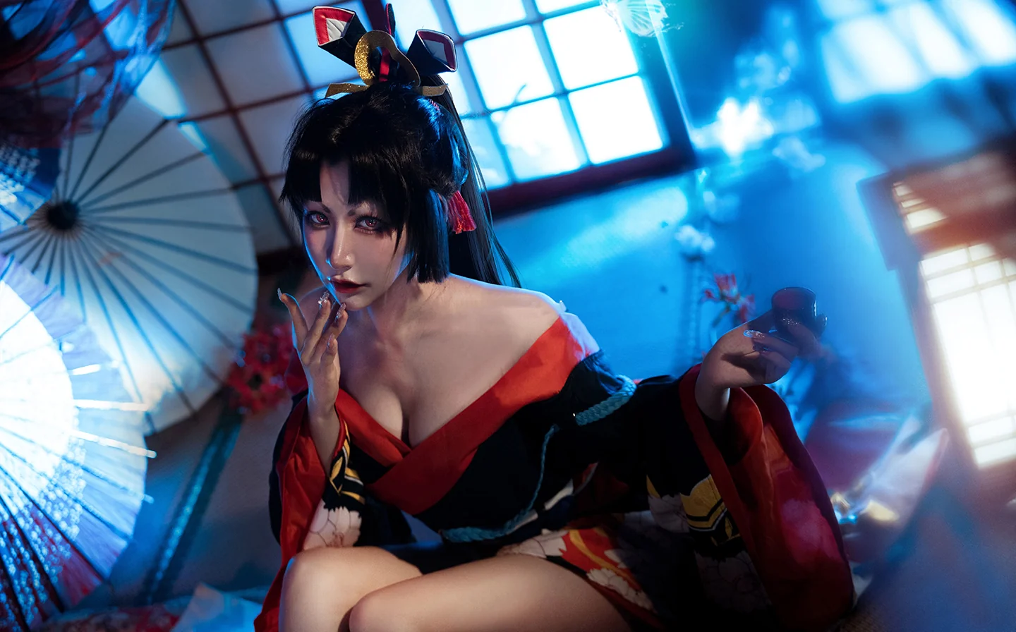 《永劫无间》妖刀姬 樱雨刀舞COS写真