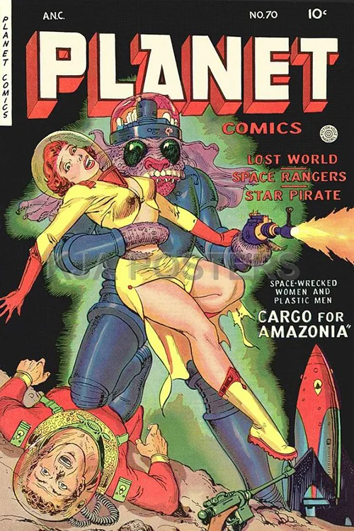 美国老科幻漫画杂志《planet》封面｜高清图片集