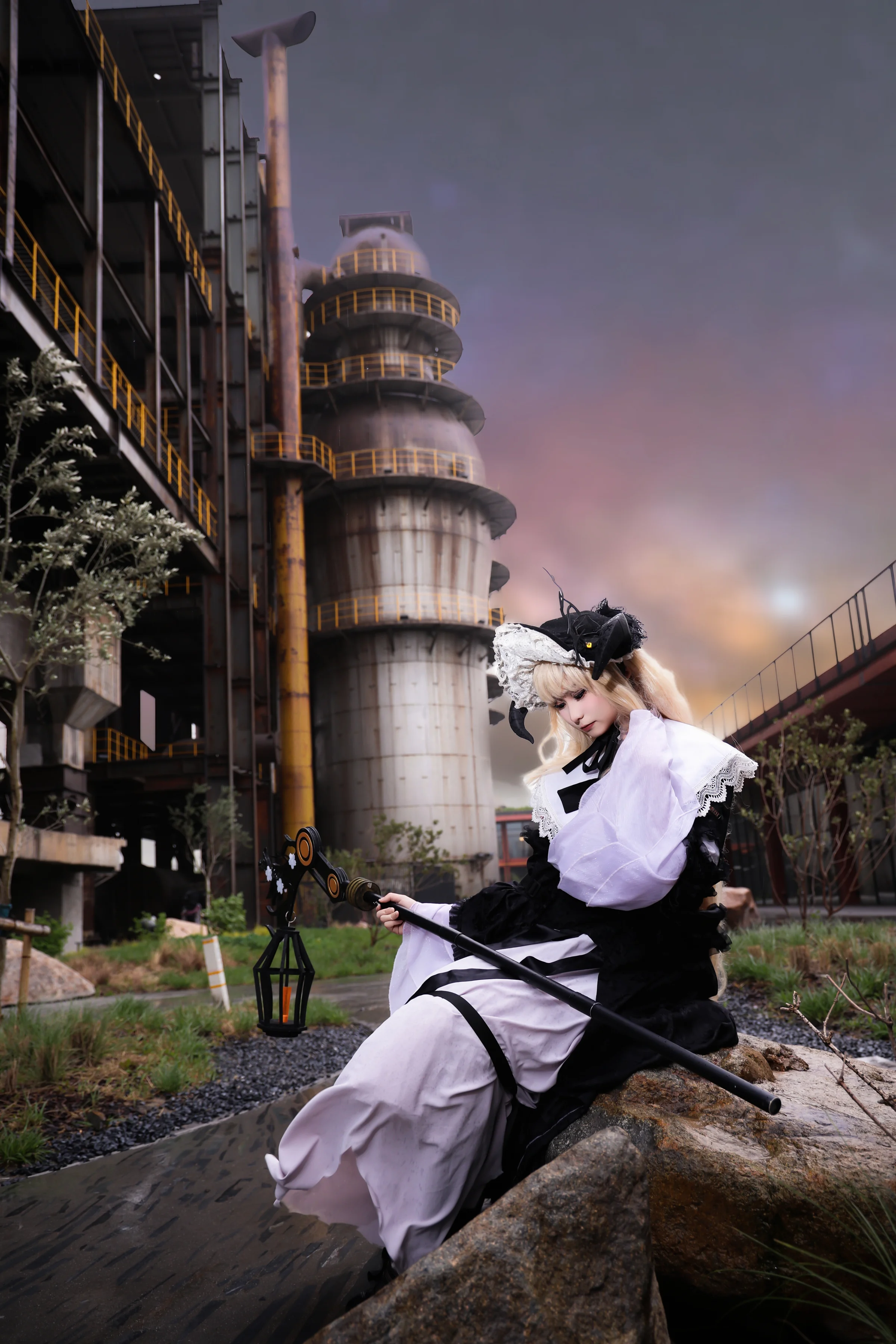 《明日方舟》夜莺COS写真