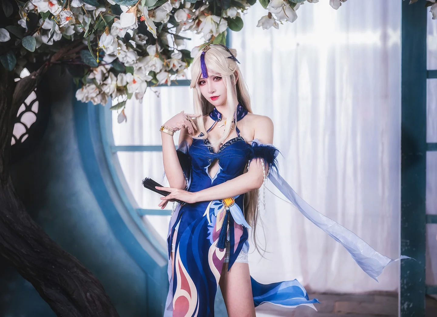 《原神》凝光纱中幽兰 COS写真