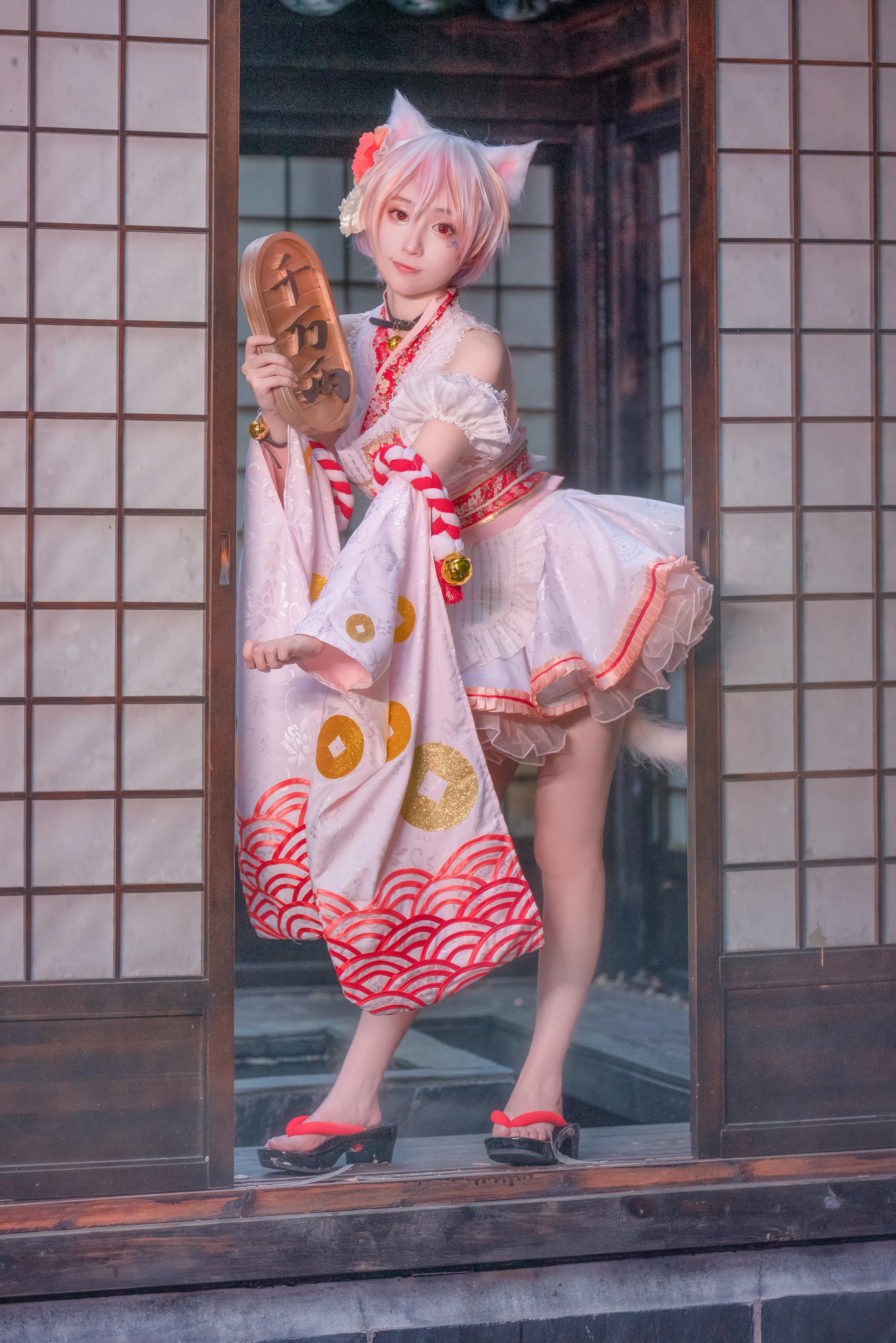 东方project豪德寺三花招财猫COS写真