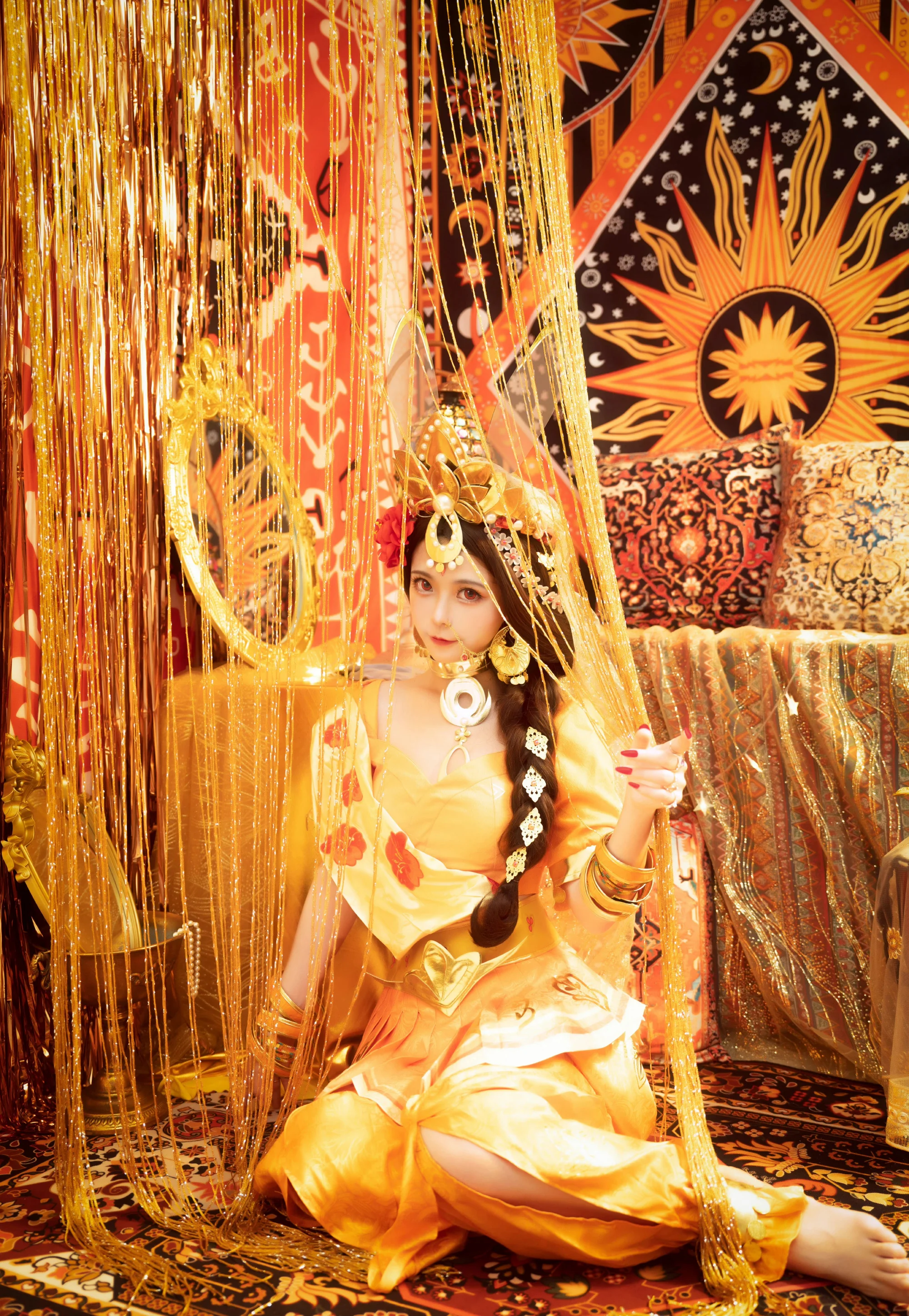 《王者荣耀》公孙离 玉兔公主COS写真