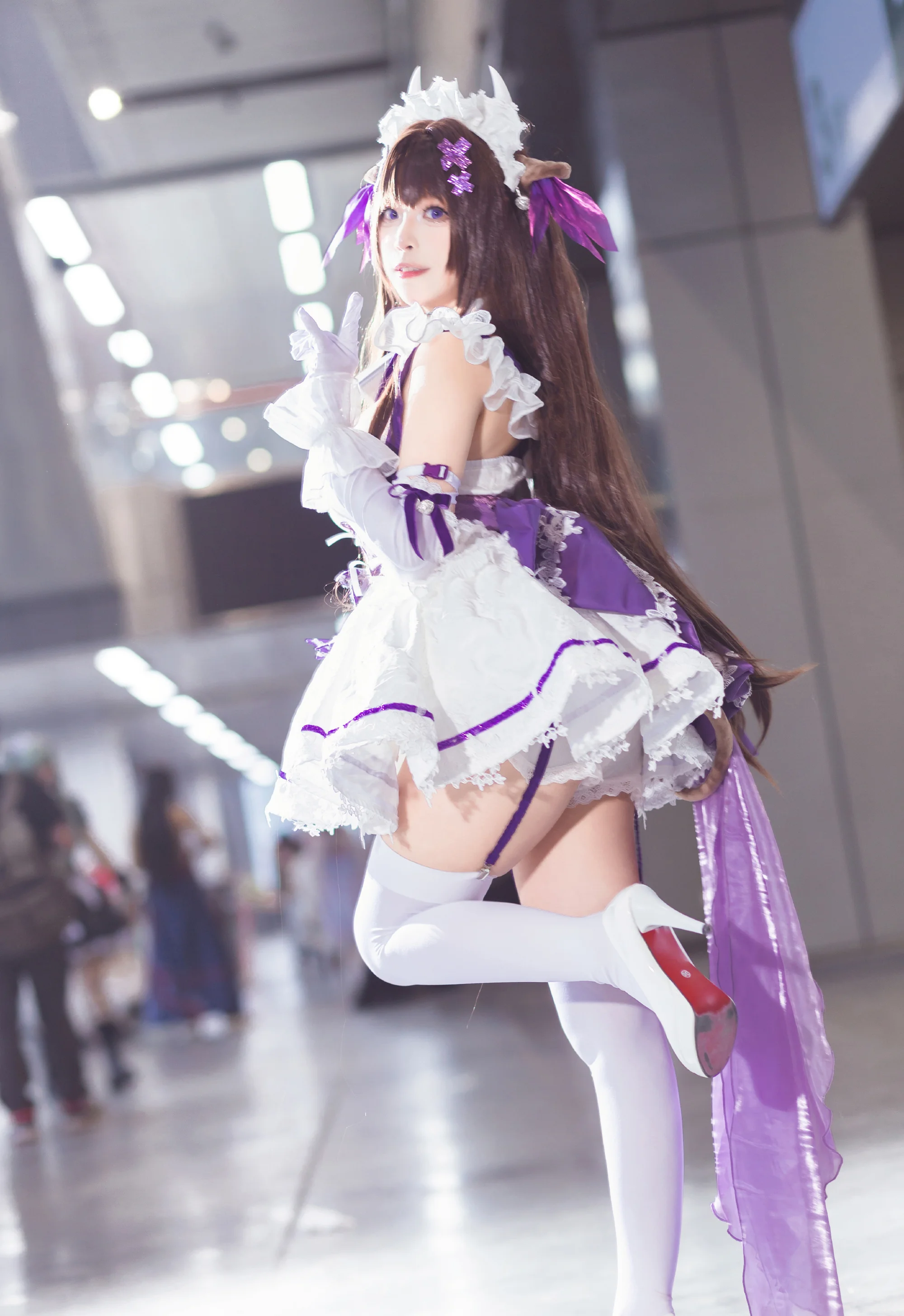 《碧蓝航线》指挥官女仆COS写真