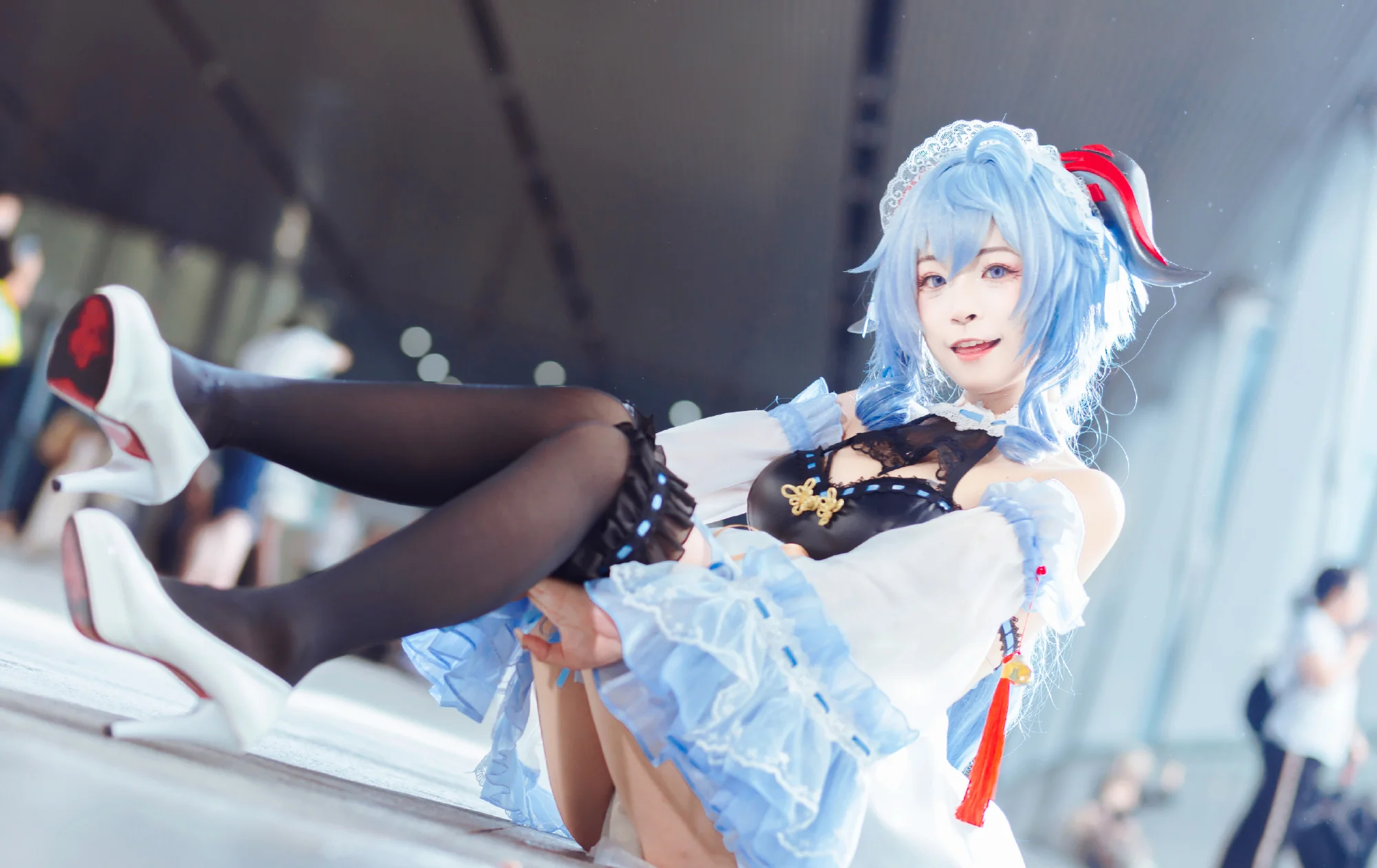 《原神》甘雨椰羊女仆COS写真
