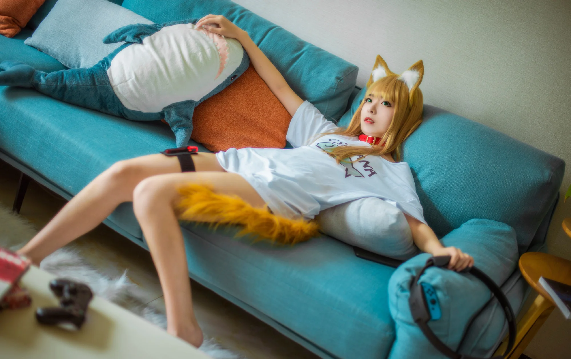 黄豆粉猫娘COS写真