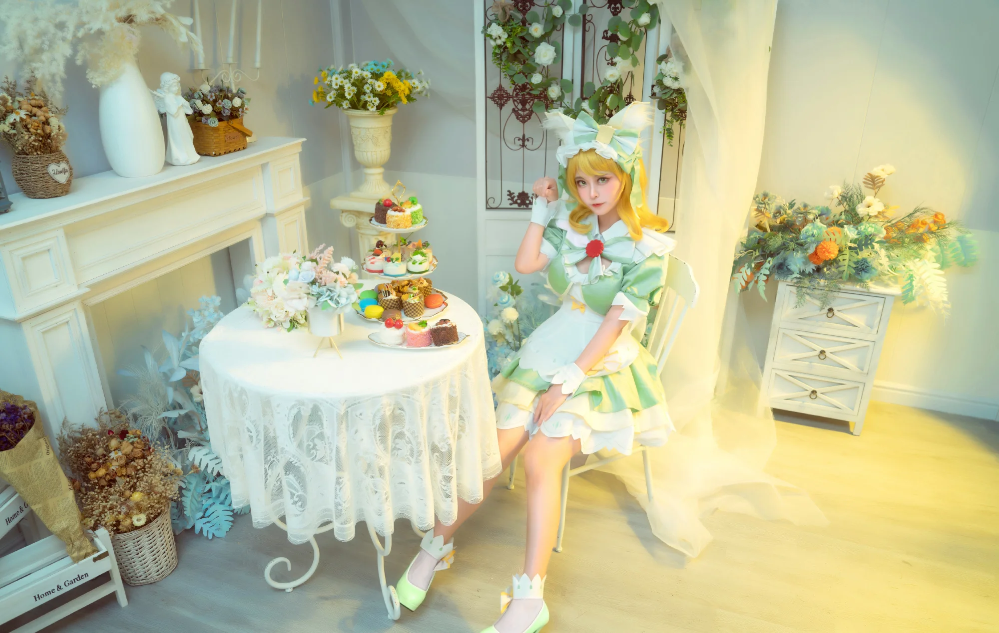 《王者荣耀》妲己 抹茶甜心COS写真