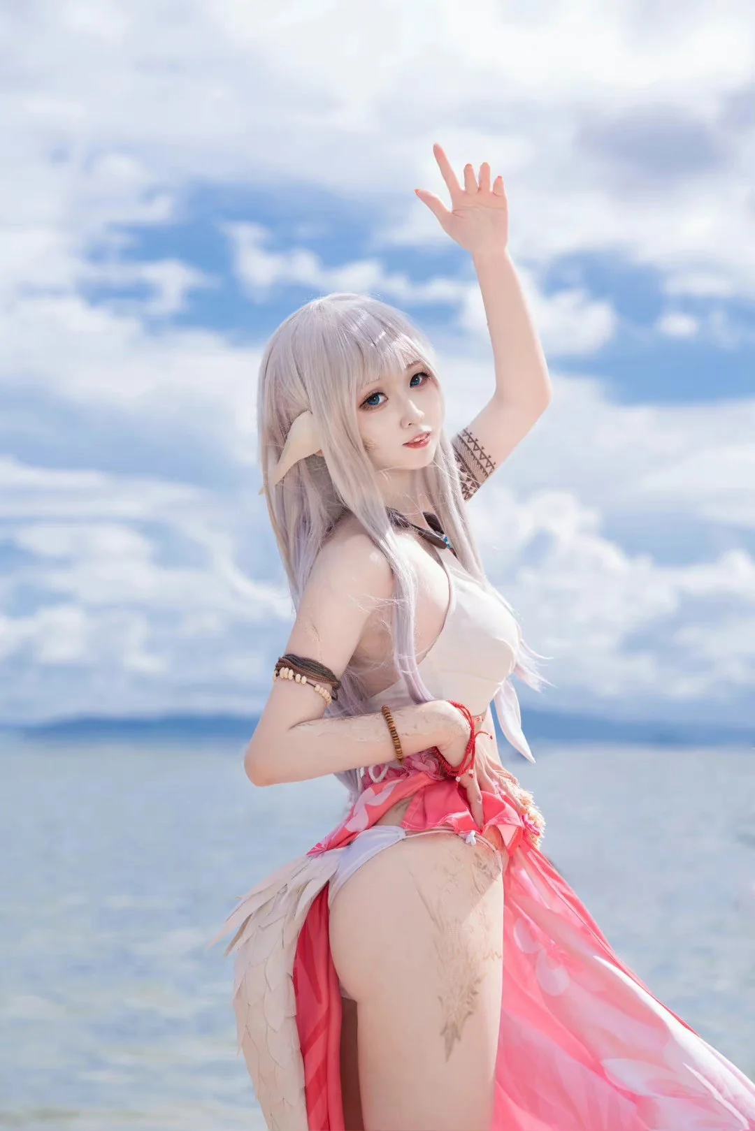 《最终幻想14 》龙娘COS写真