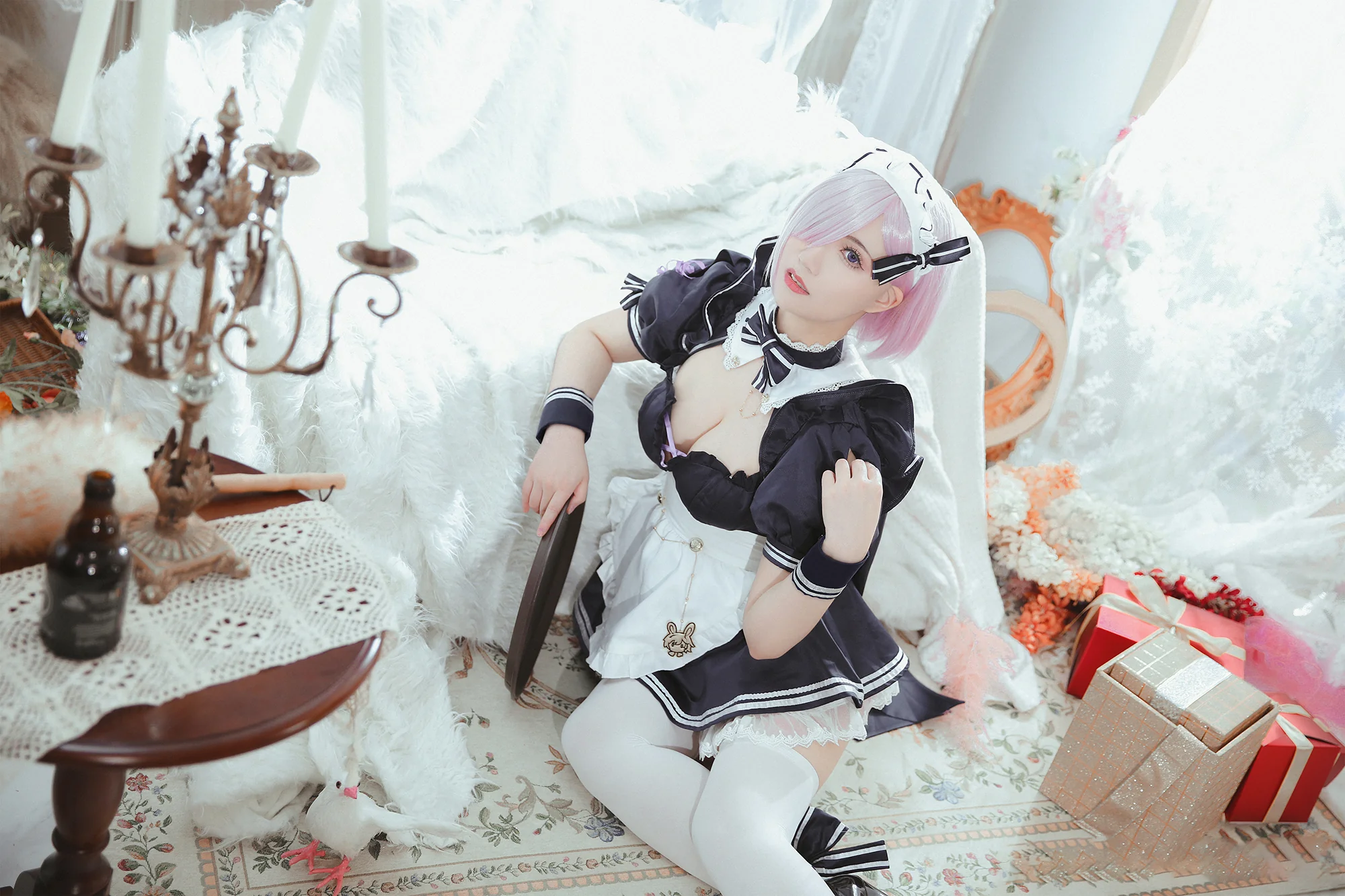 《FGO》玛修 女仆COS写真