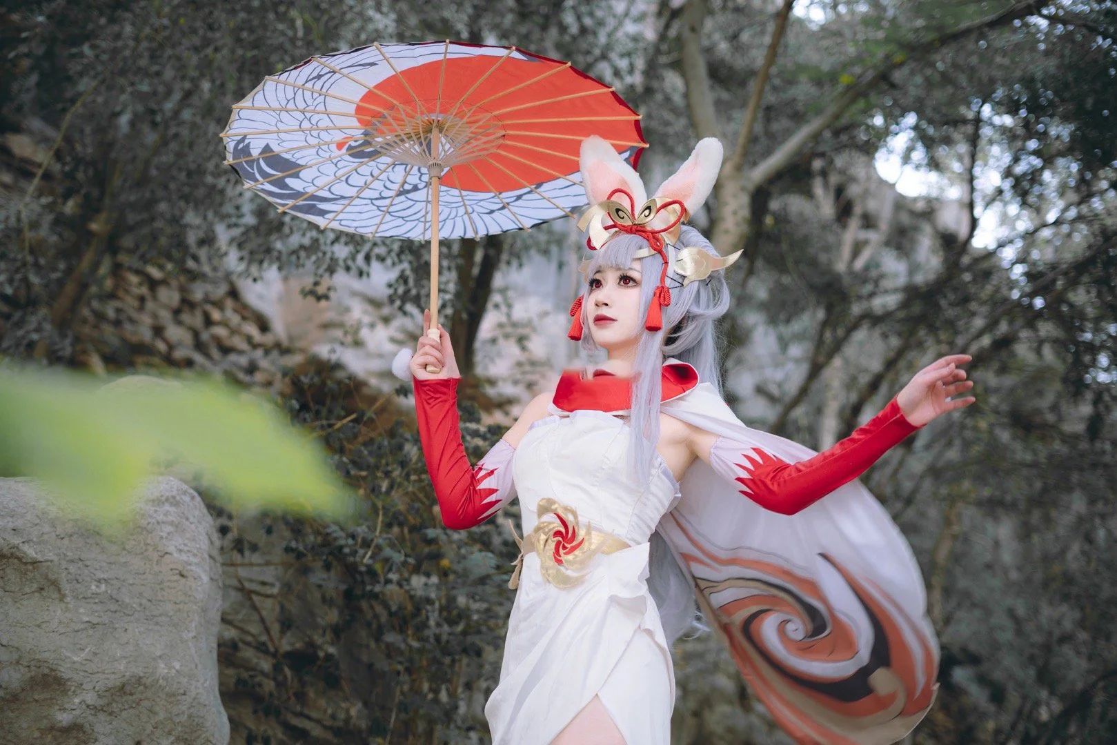 《王者荣耀》公孙离祈雪灵祝COS写真
