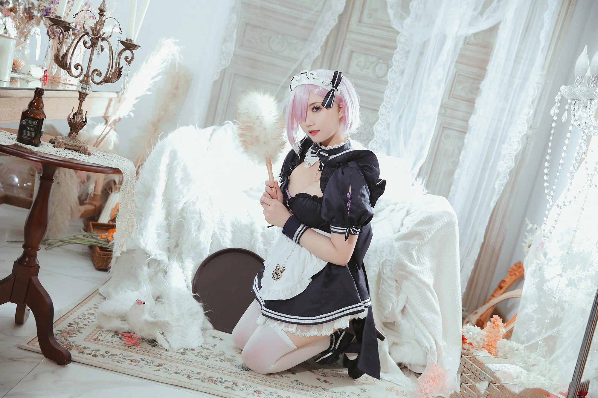 《FGO》玛修 女仆COS写真