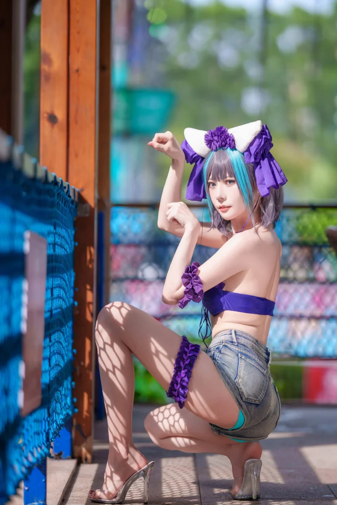 是方便玩水版柴郡猫～｜高清图片集