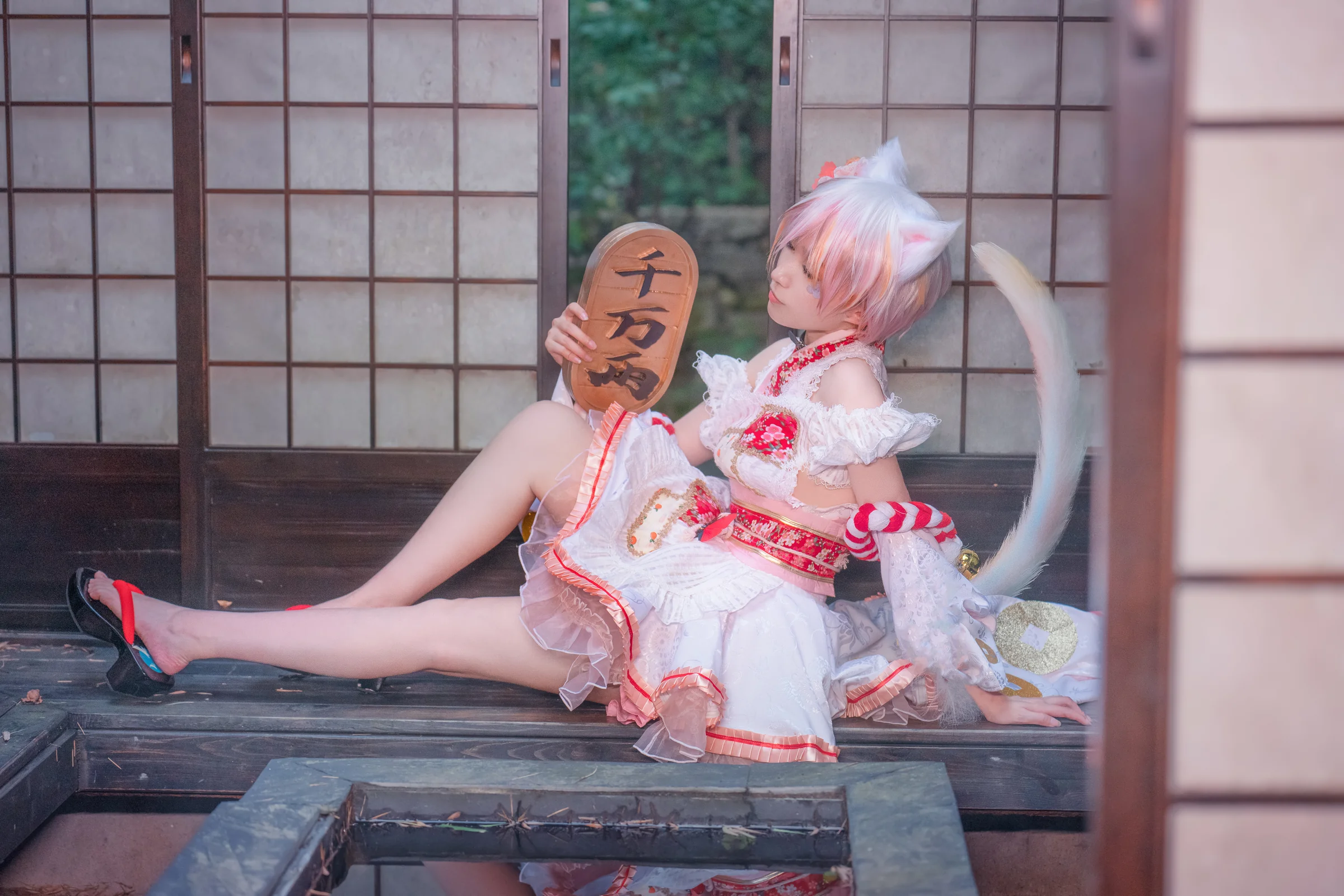 东方project豪德寺三花招财猫COS写真